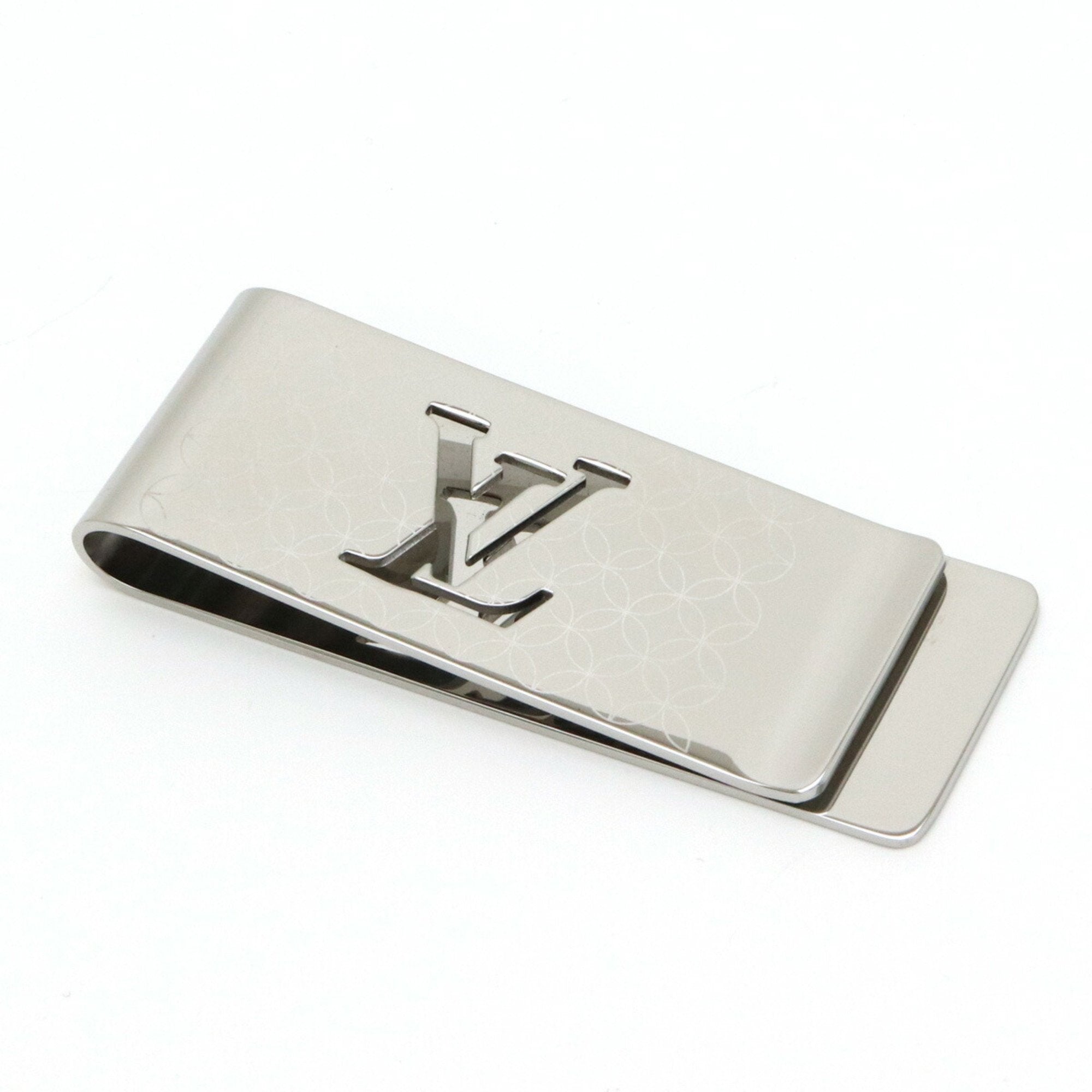 LOUIS VUITTONFinishedPants Viet Champs Elysees Money Clip Bill Scissors Metal Silver Color M65041