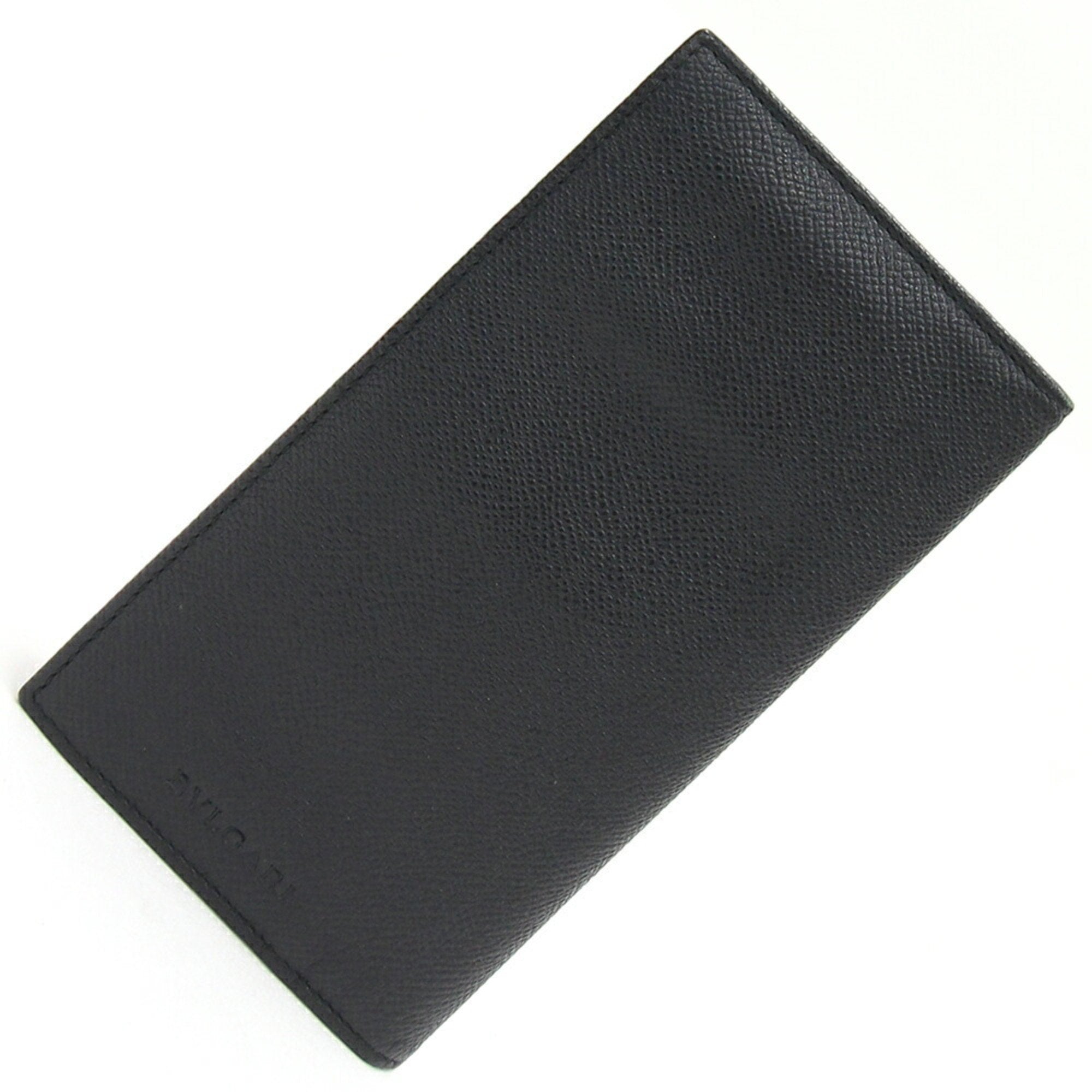 Bi-fold Long Wallet Classico 25752 Black Leather Men's