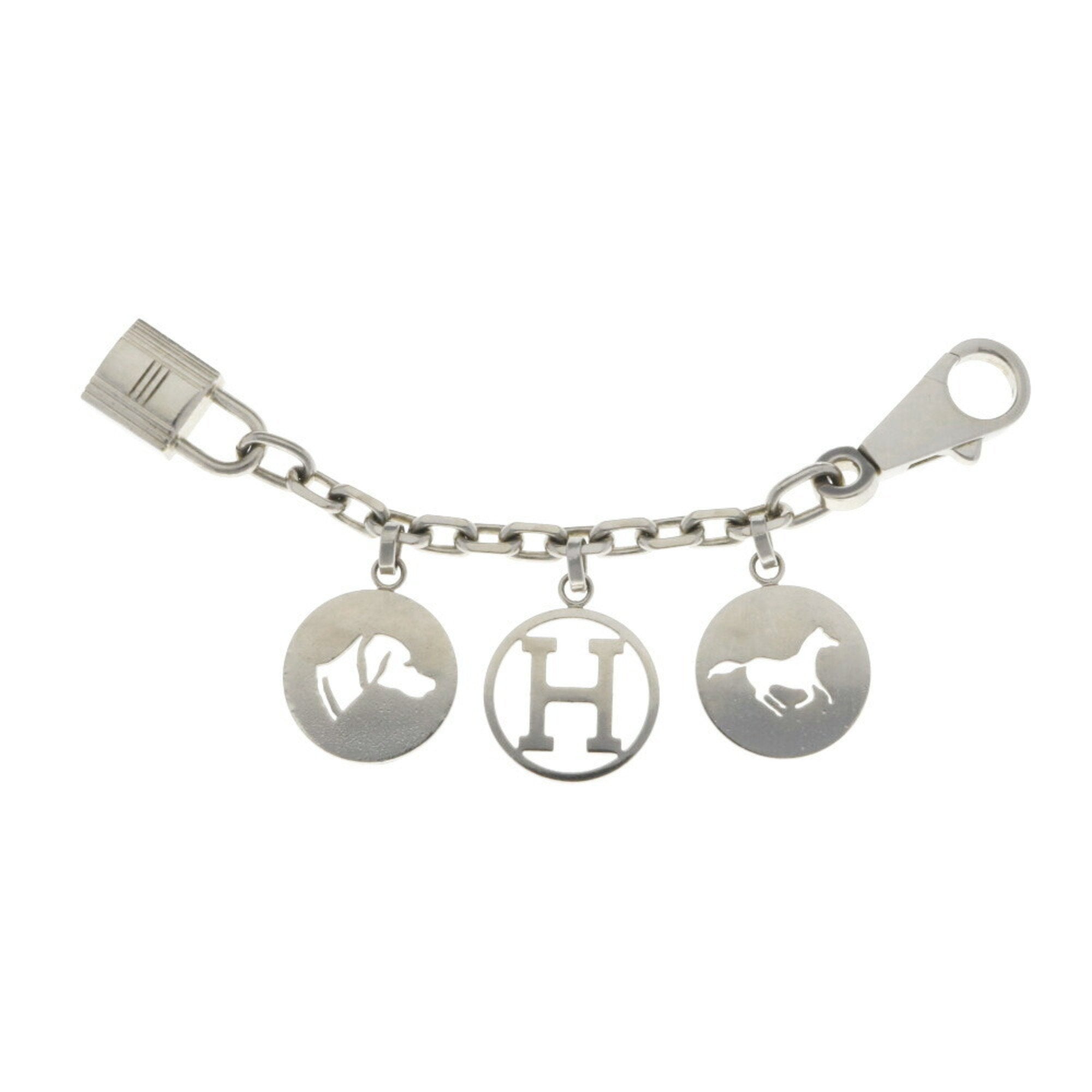 image of HERMES Amulet 4 Keychain Metal Unisex  Charm Padlock