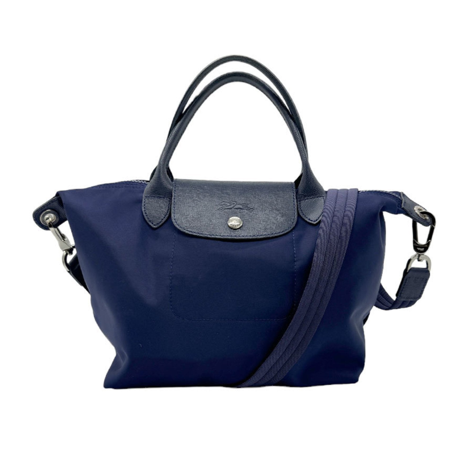 Handbag Shoulder Bag Pliage Nylon Navy Women's Z0653