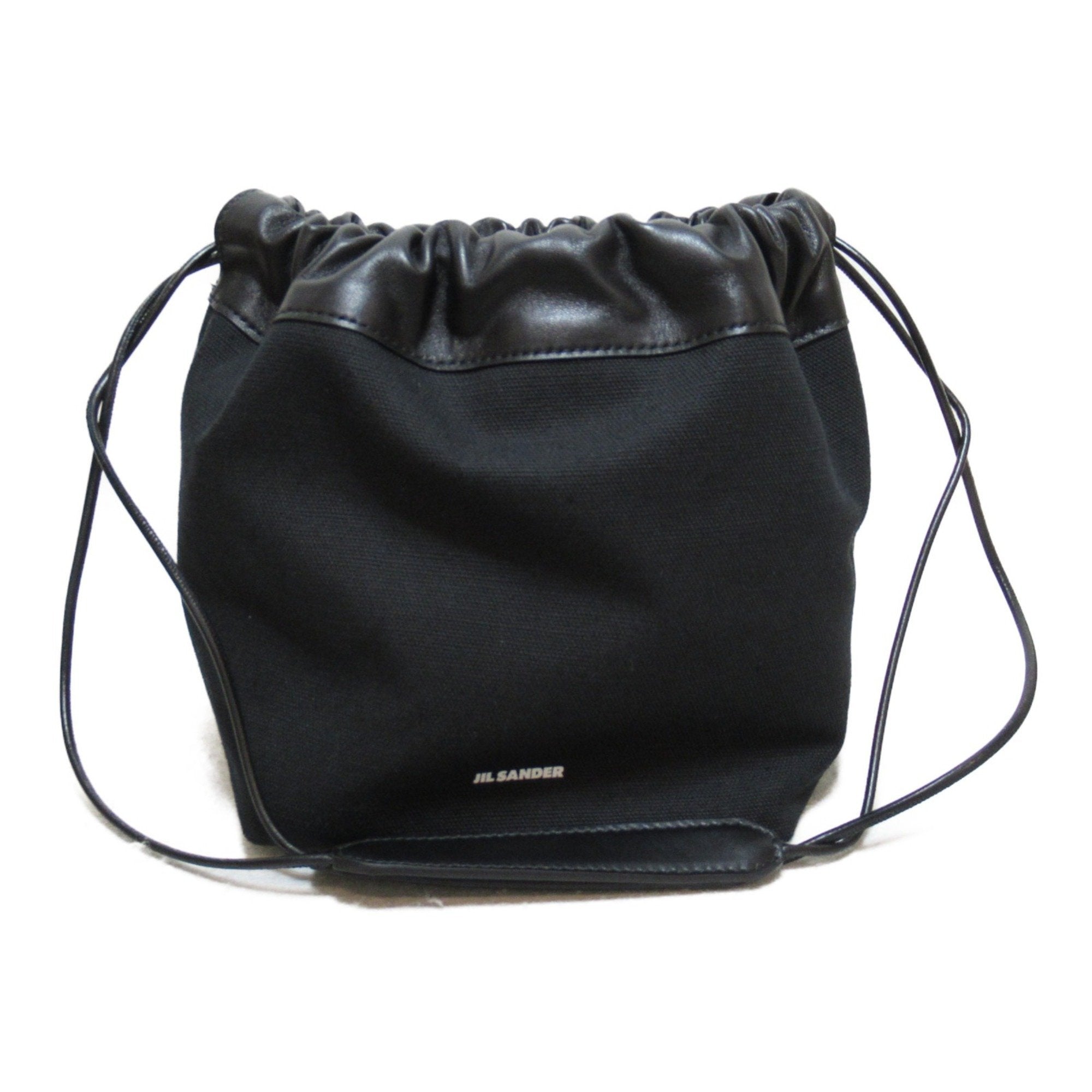 Shoulder Bag Black Leather Canvas J07WG0027P4860001