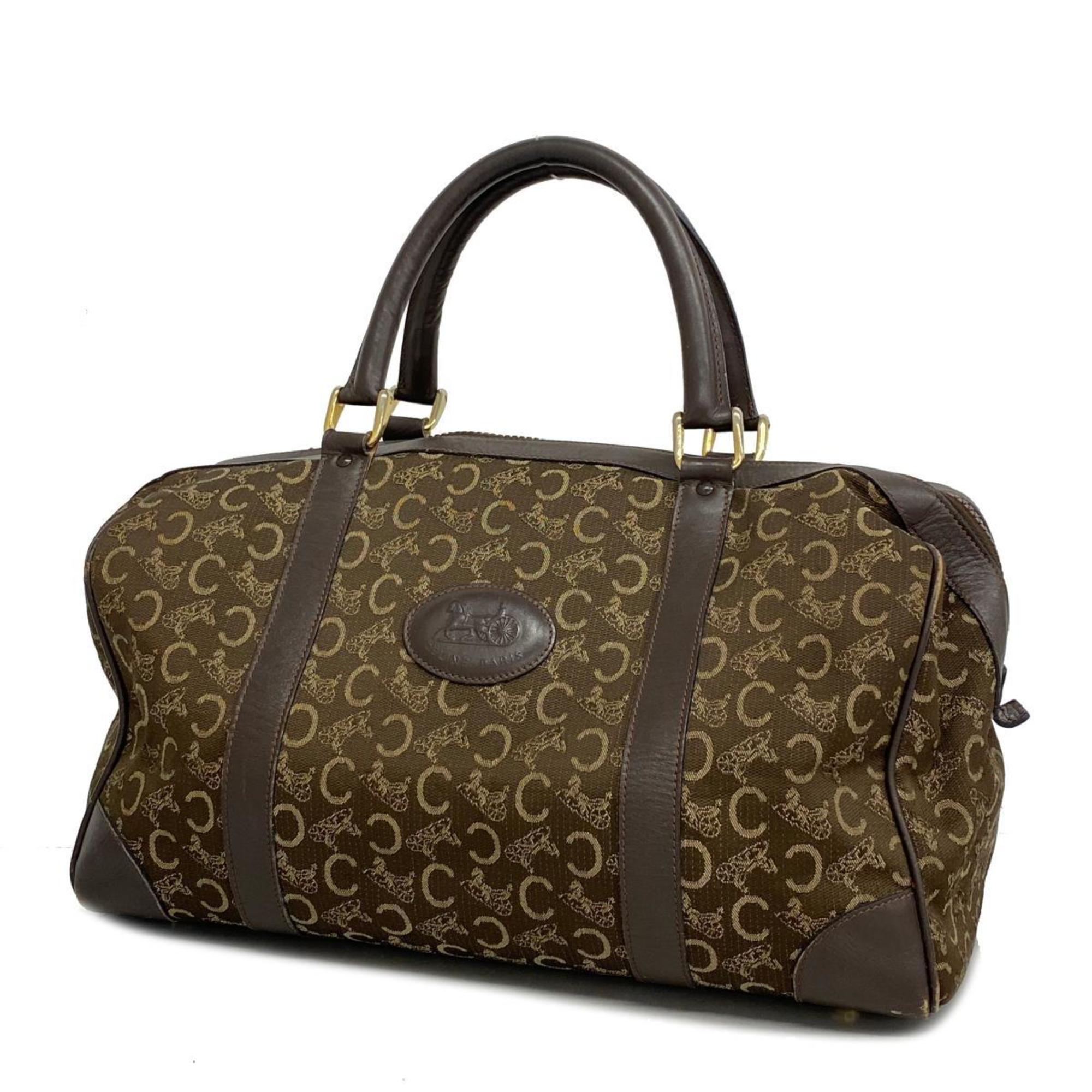 image of CELINE handbag C Macadam canvas brown ladies