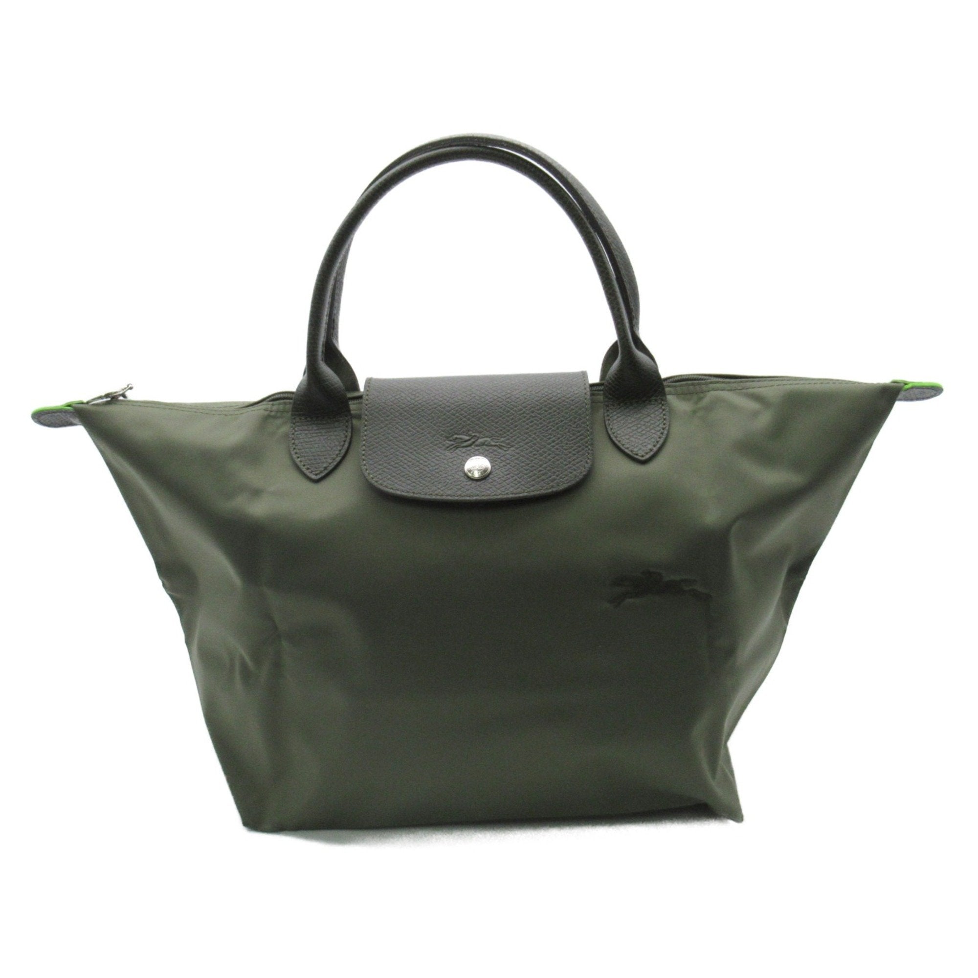 Le Pliage M Top Handbag Forest Recycled Polyamide Canvas L1623919479