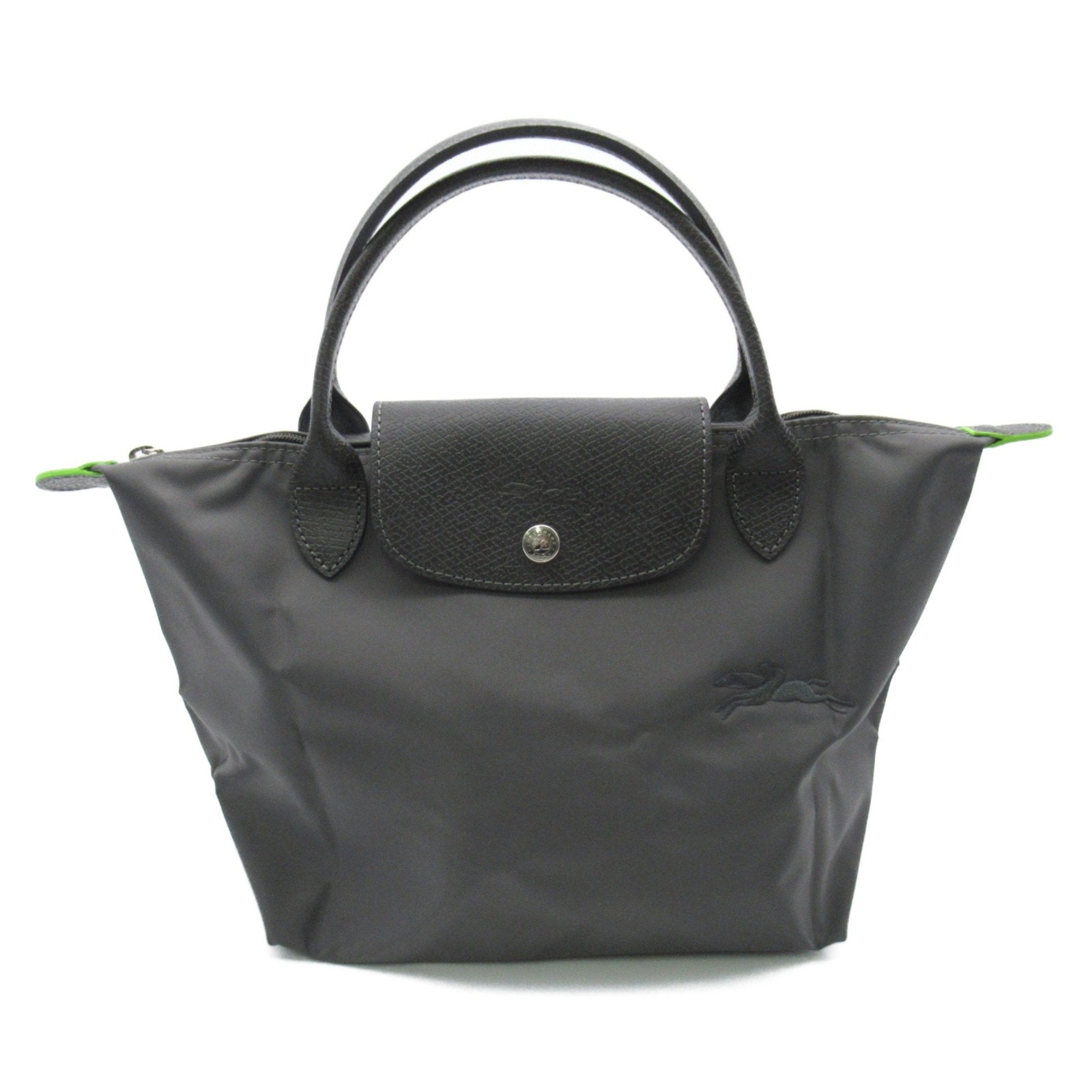 Le Pliage S Top Handbag Gray Graphite Recycled Polyamide Canvas L1621919P66