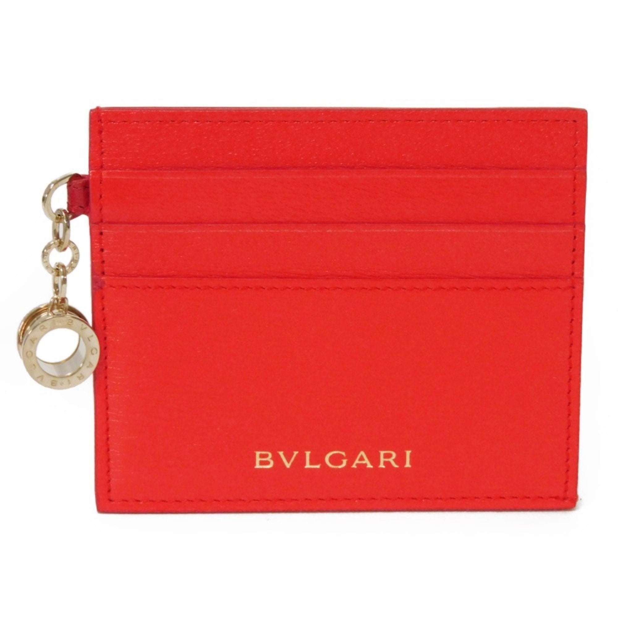 Card Case B. Holder Foil Stamping Embossed Bicolor Charm 288233 Women's