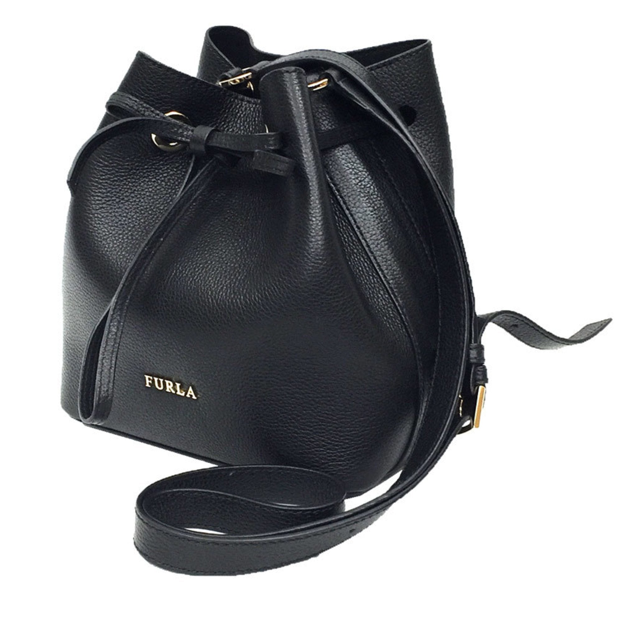 Costanza Shoulder Bag COSTANZA MINI DRAWSTRING Leather Black