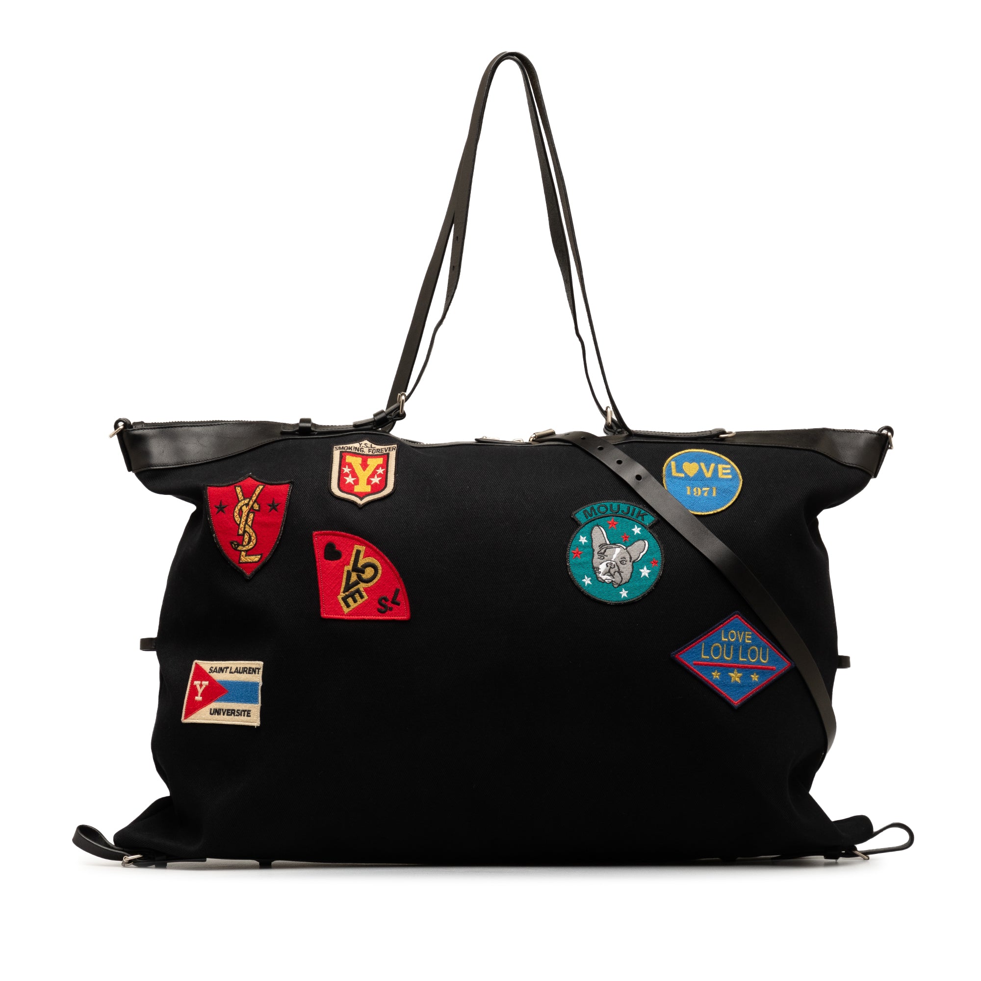 Canvas ID Convertible Patches Travel Bag