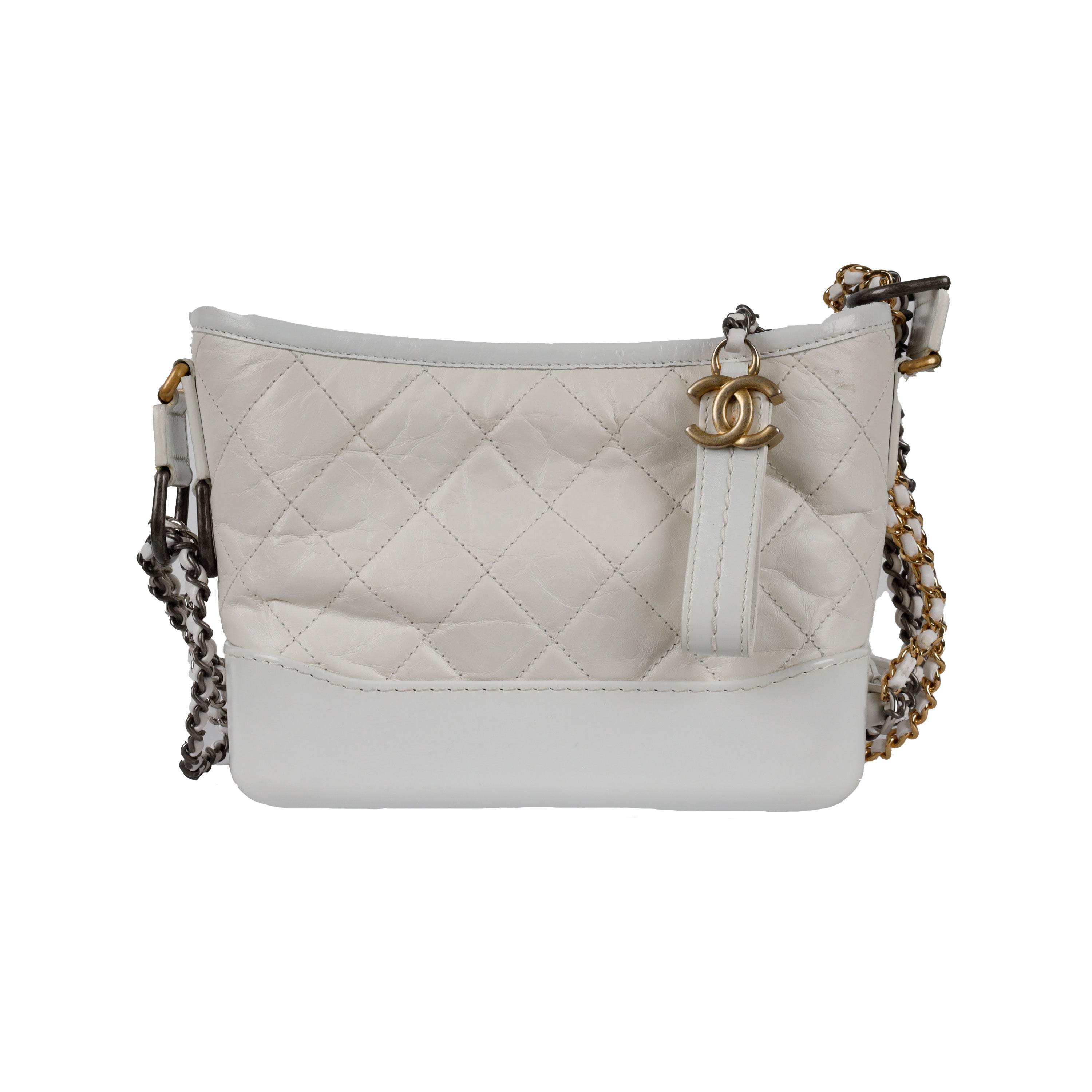 Quilted Leather Gabrielle Hobo Bag