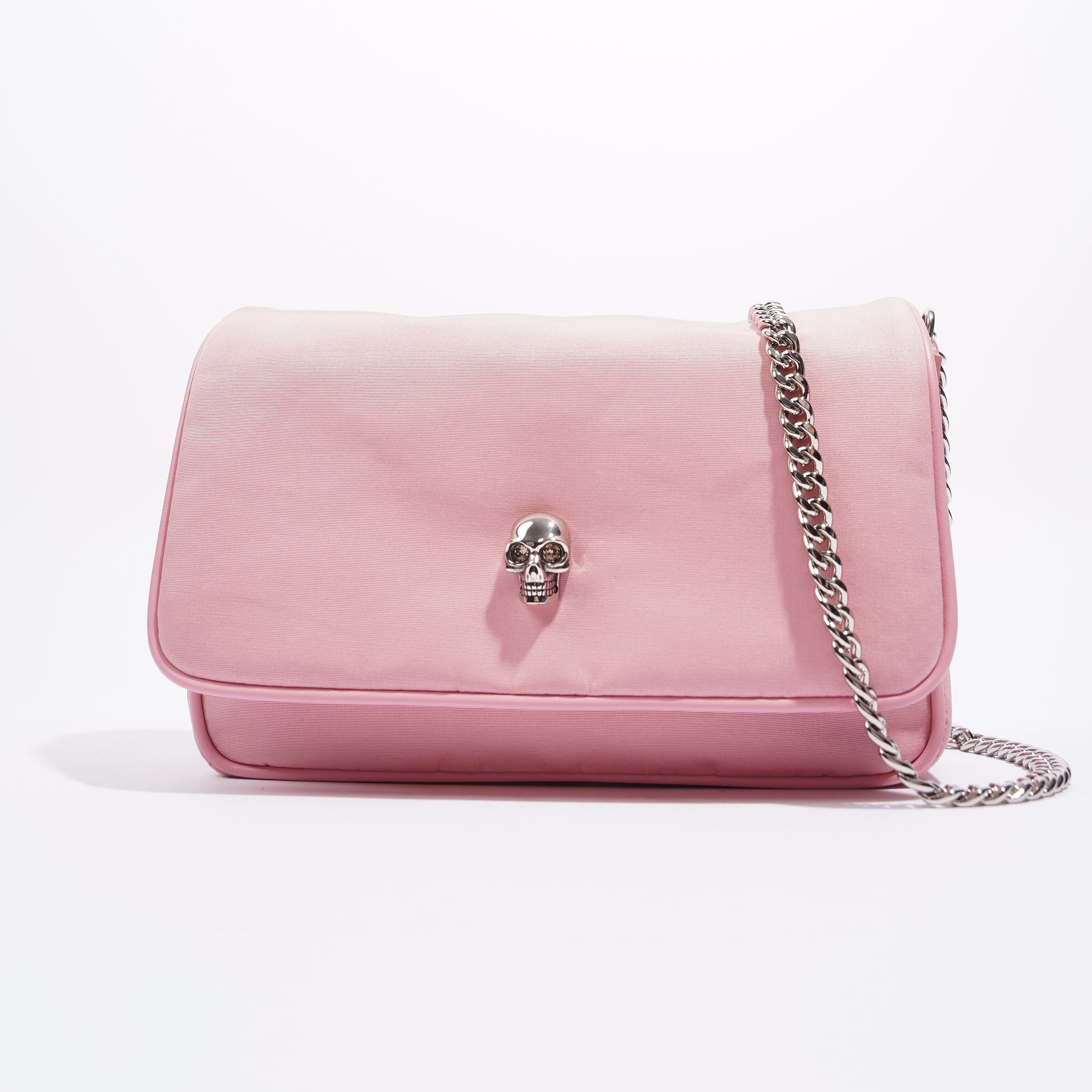 Womens Skull Bag Pink / Silver