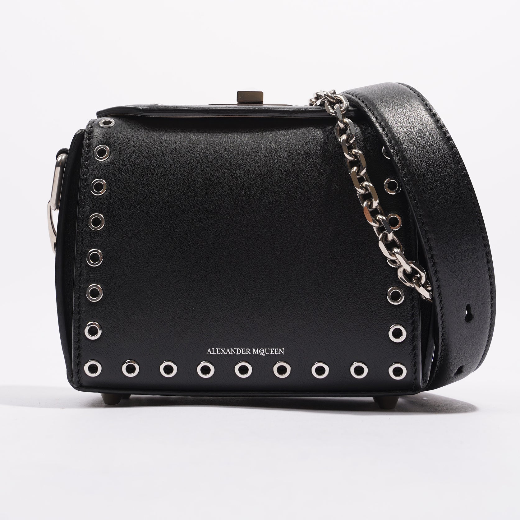 Womens Box Bag Black / Silver 16