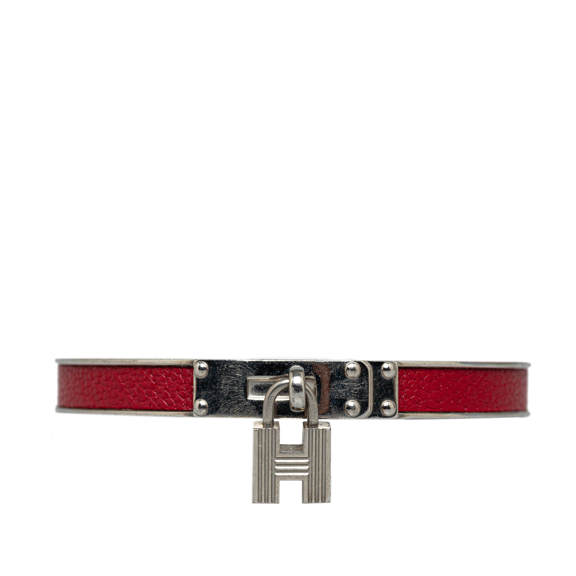 image of HERMES Kelly H Lock Cadena Bangle Costume Bracelet