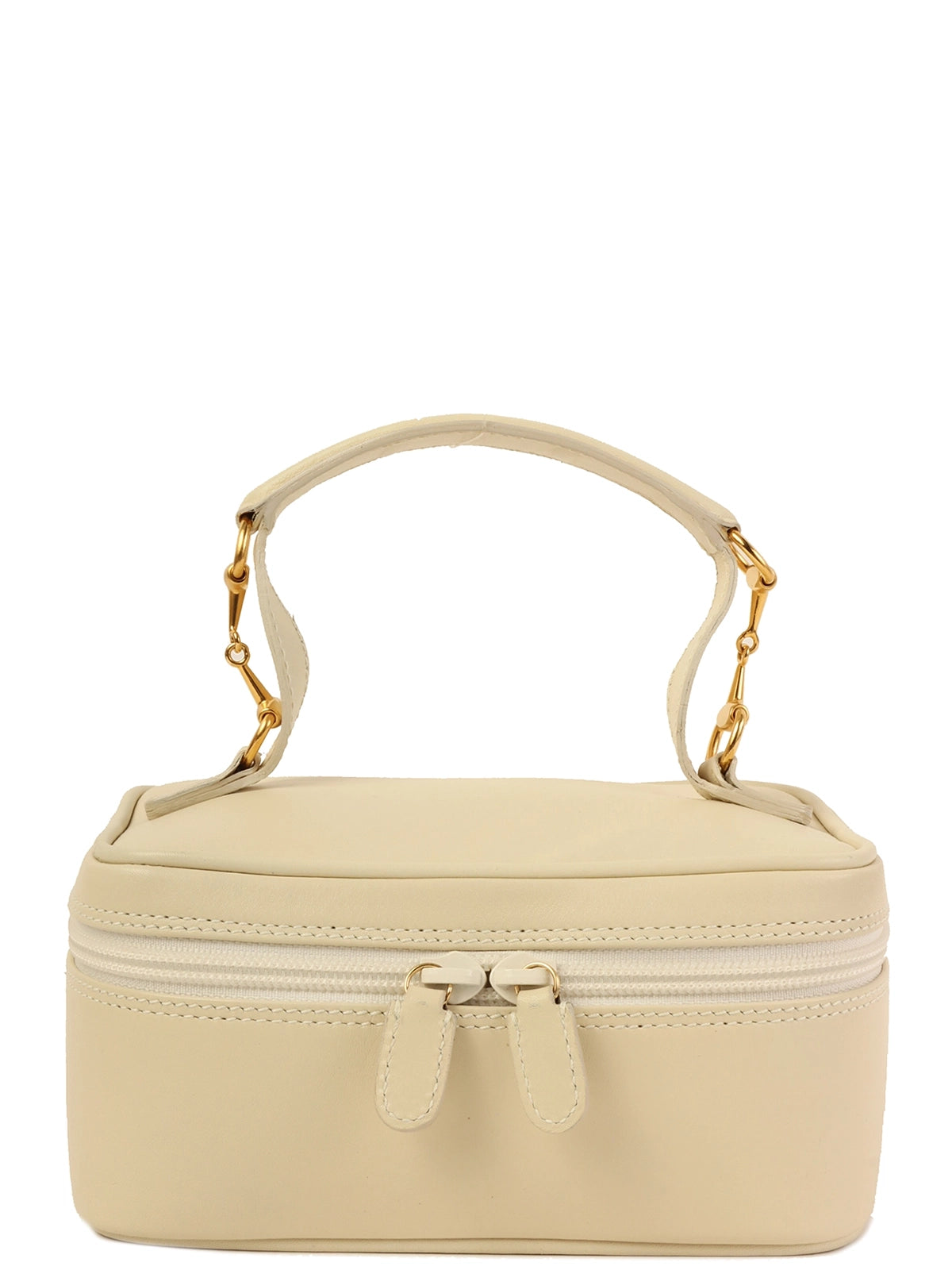 image of GUCCI Horse Bit Plate Mini Vanity Bag Ivory
