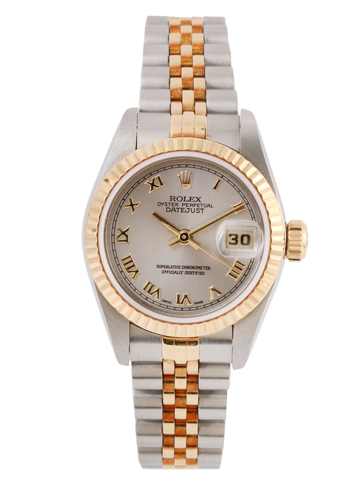 Image of ROLEX Oyster Perpetual Datejust Silver/Gold/Grey