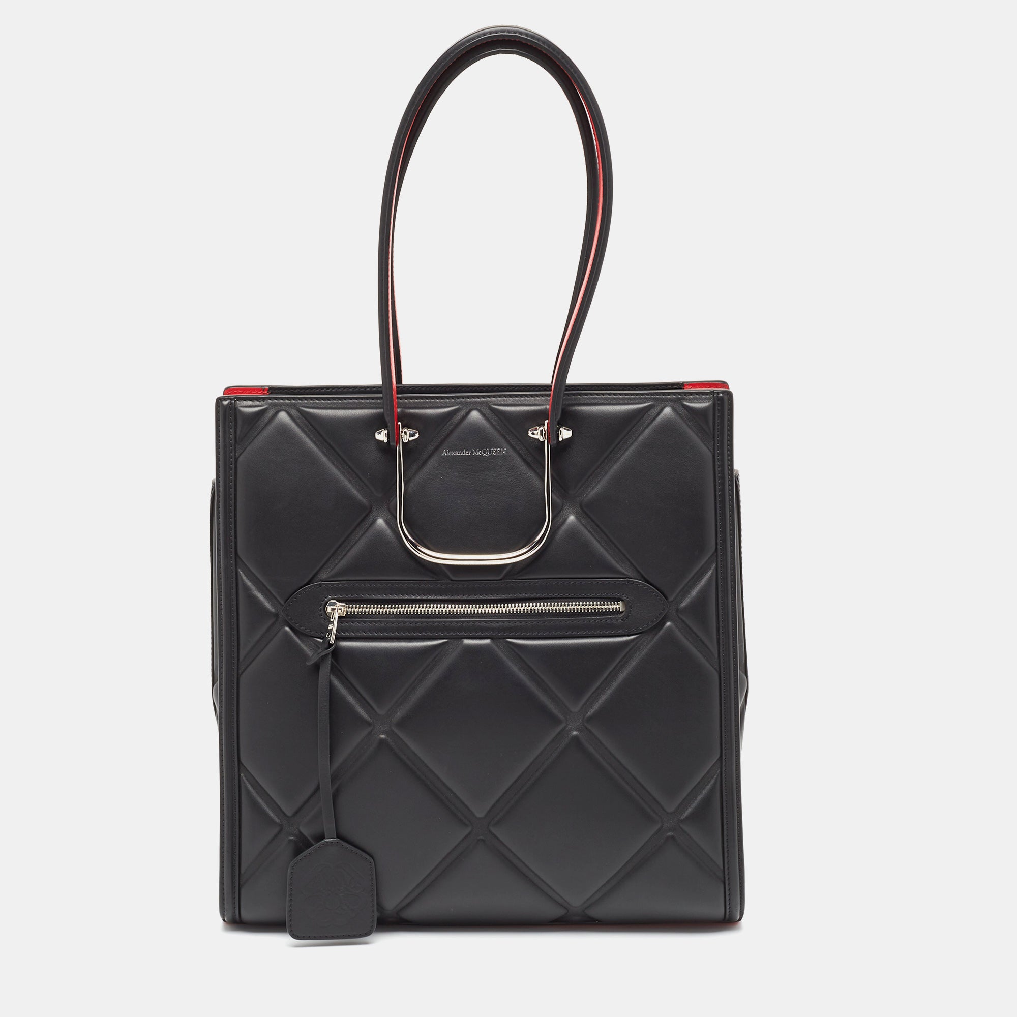 Black Quilted Leather The Tall Story Tote