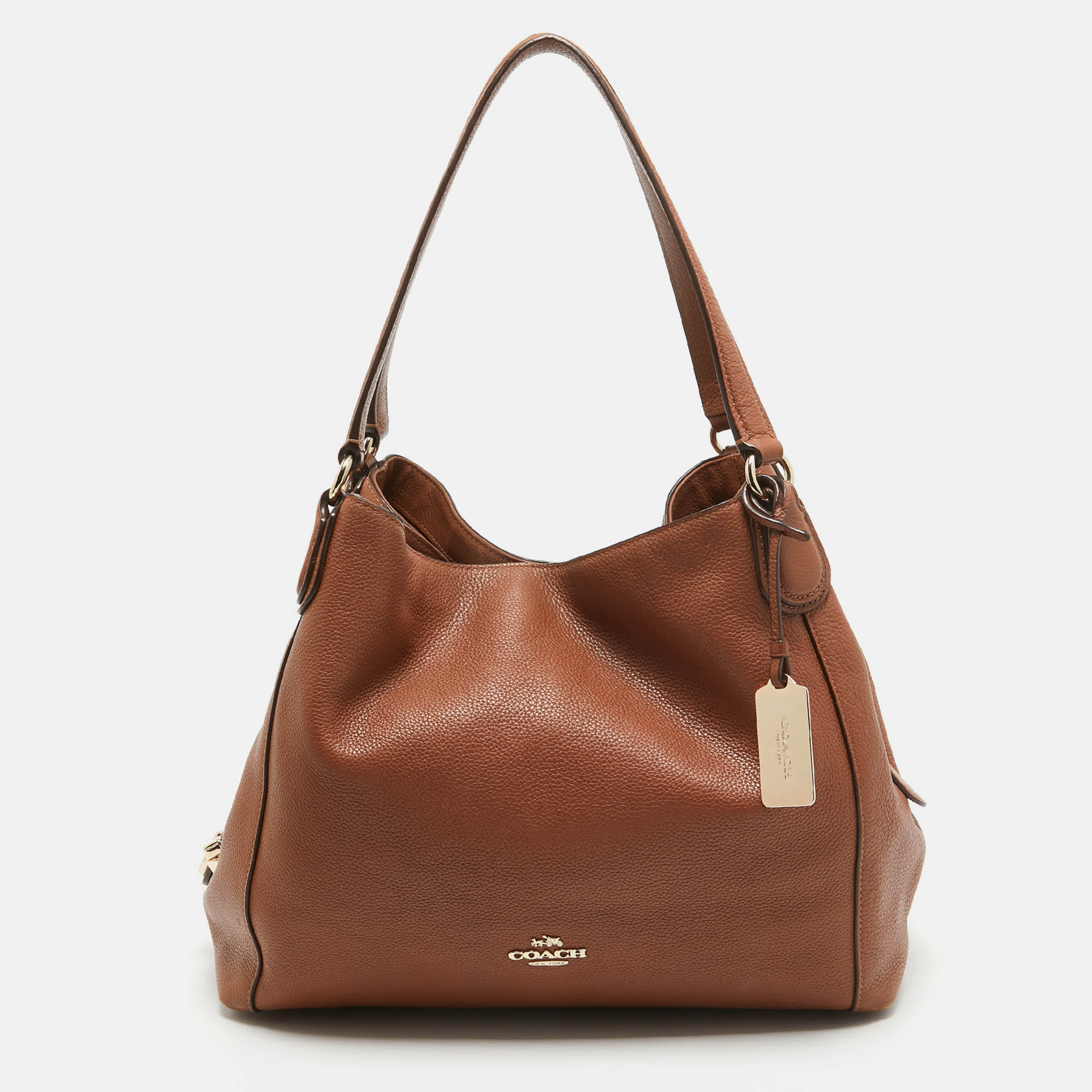 Brown Leather Edie 31 Shoulder Bag