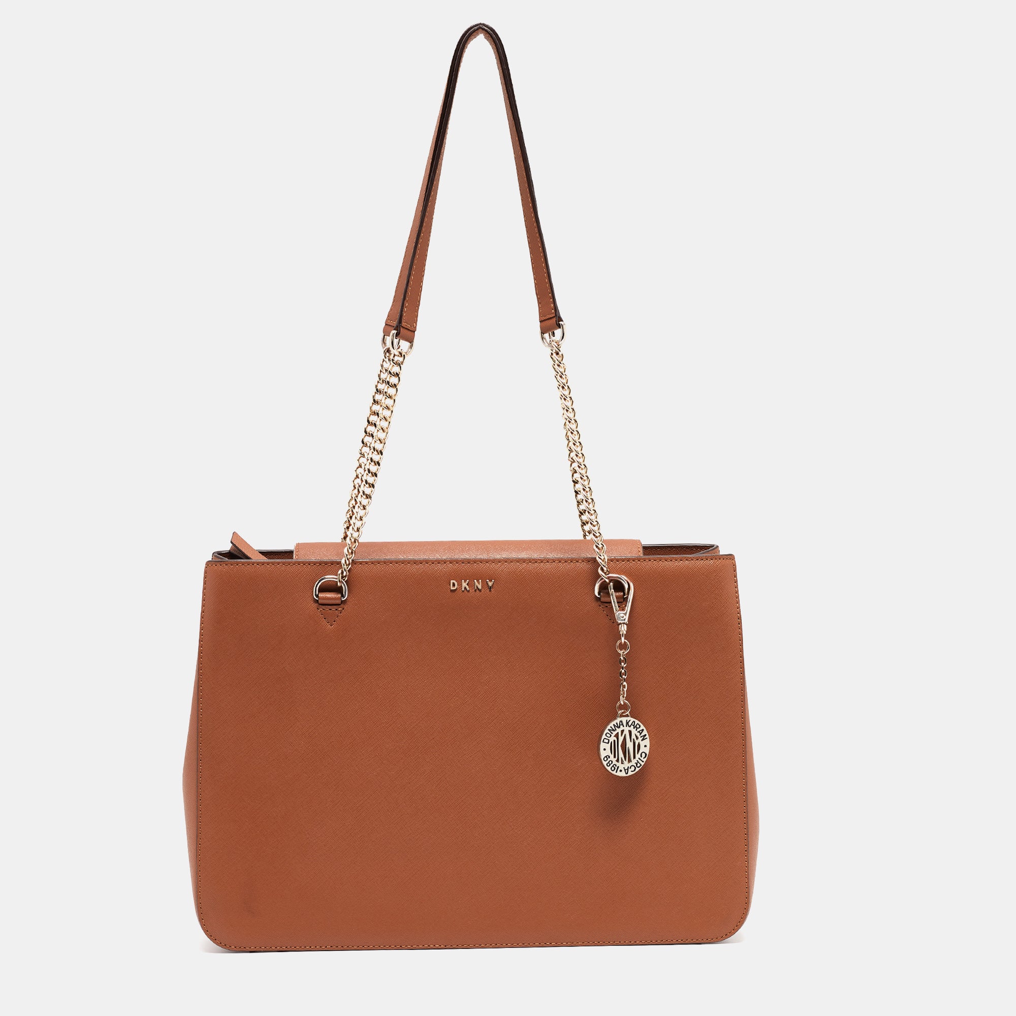 Tan Leather Bryant Park Chain Tote