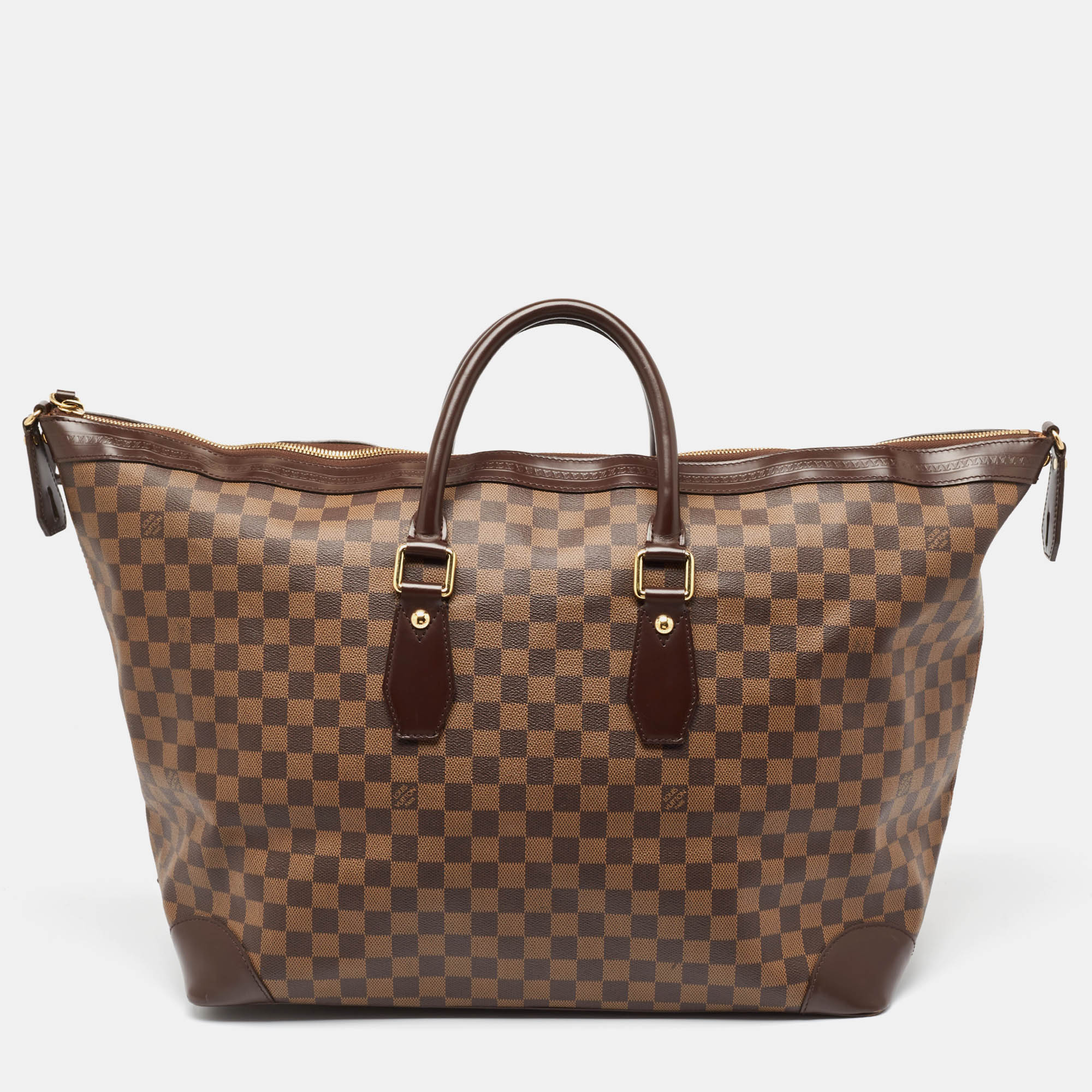 Damier Ebene Canvas Vaslav Travel Bag