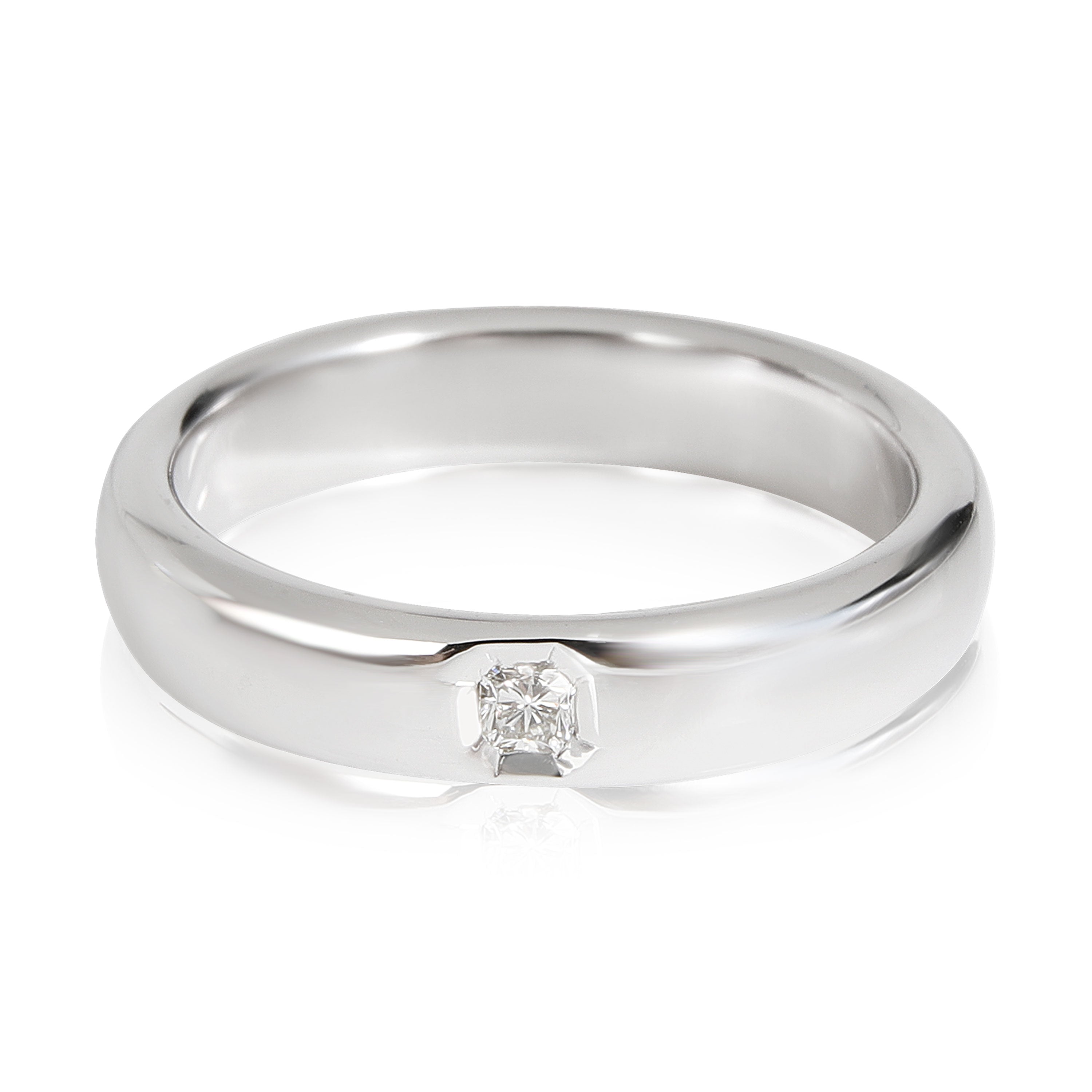 TIFFANY & CO. Classic Lucida Diamond Wedding Band in Platinum 0.05 Ctw Product Image