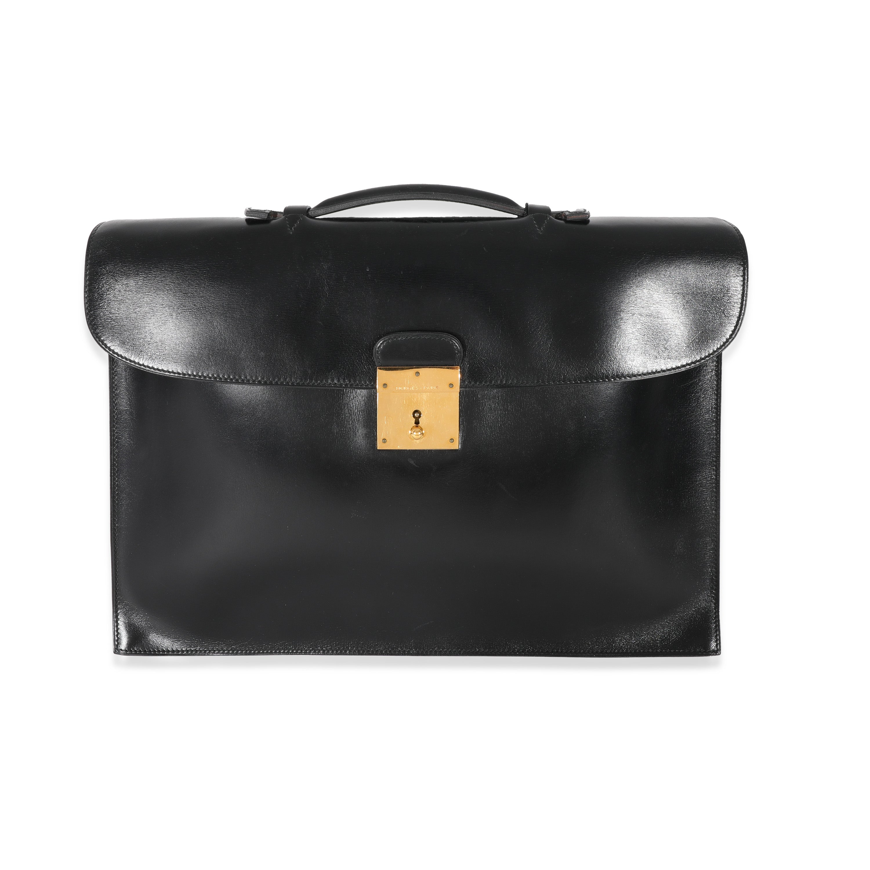 Black Box Calf Quirus Briefcase GHW