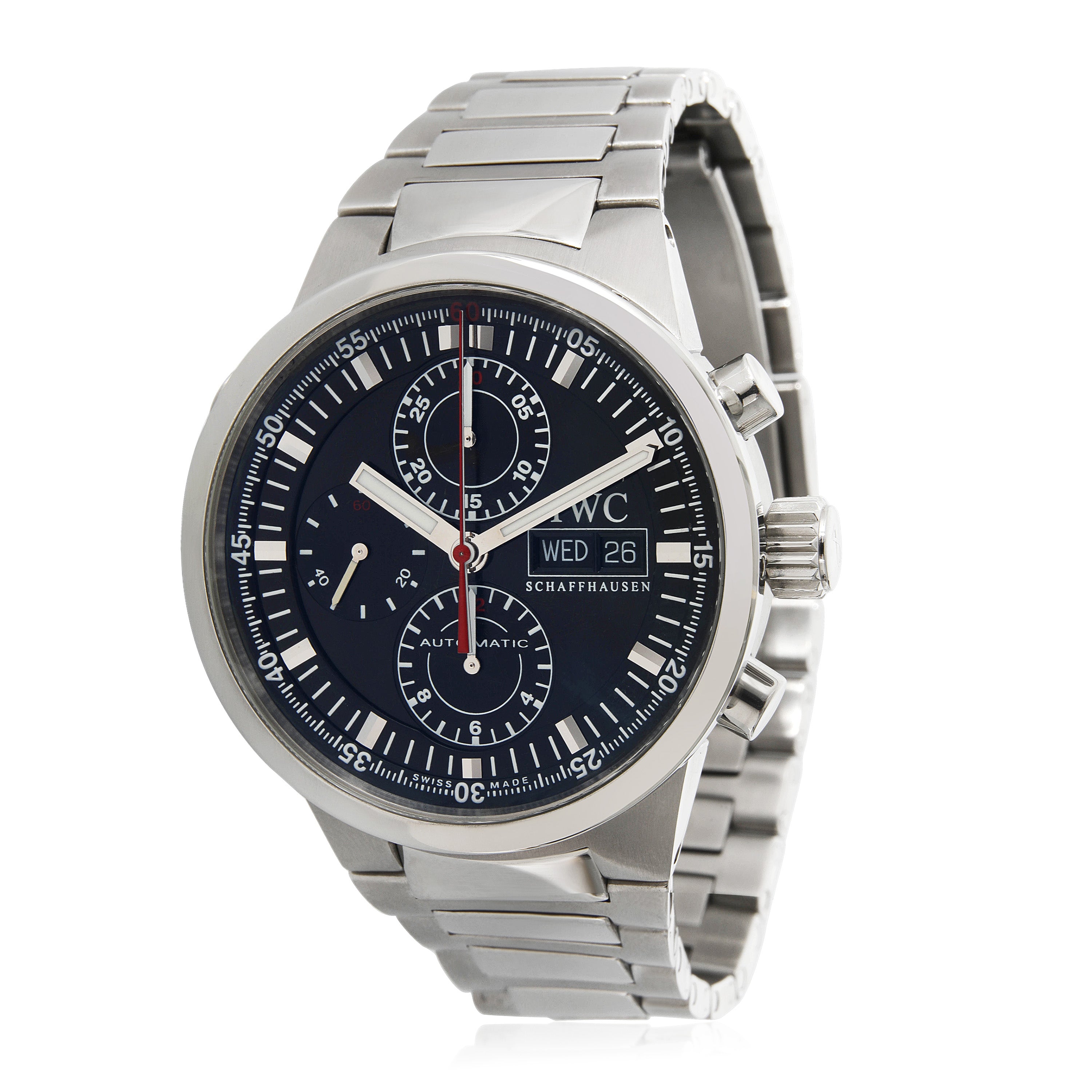 image of IWC GST Rattrapante IW371518 Men's Watch in Stainless Steel