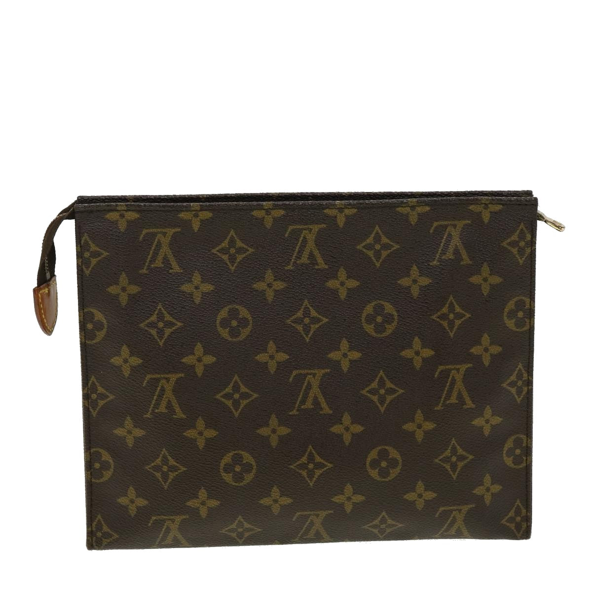 Brown Louis Vuitton Monogram Poche Documents Portfolio Clutch Bag –  Designer Revival