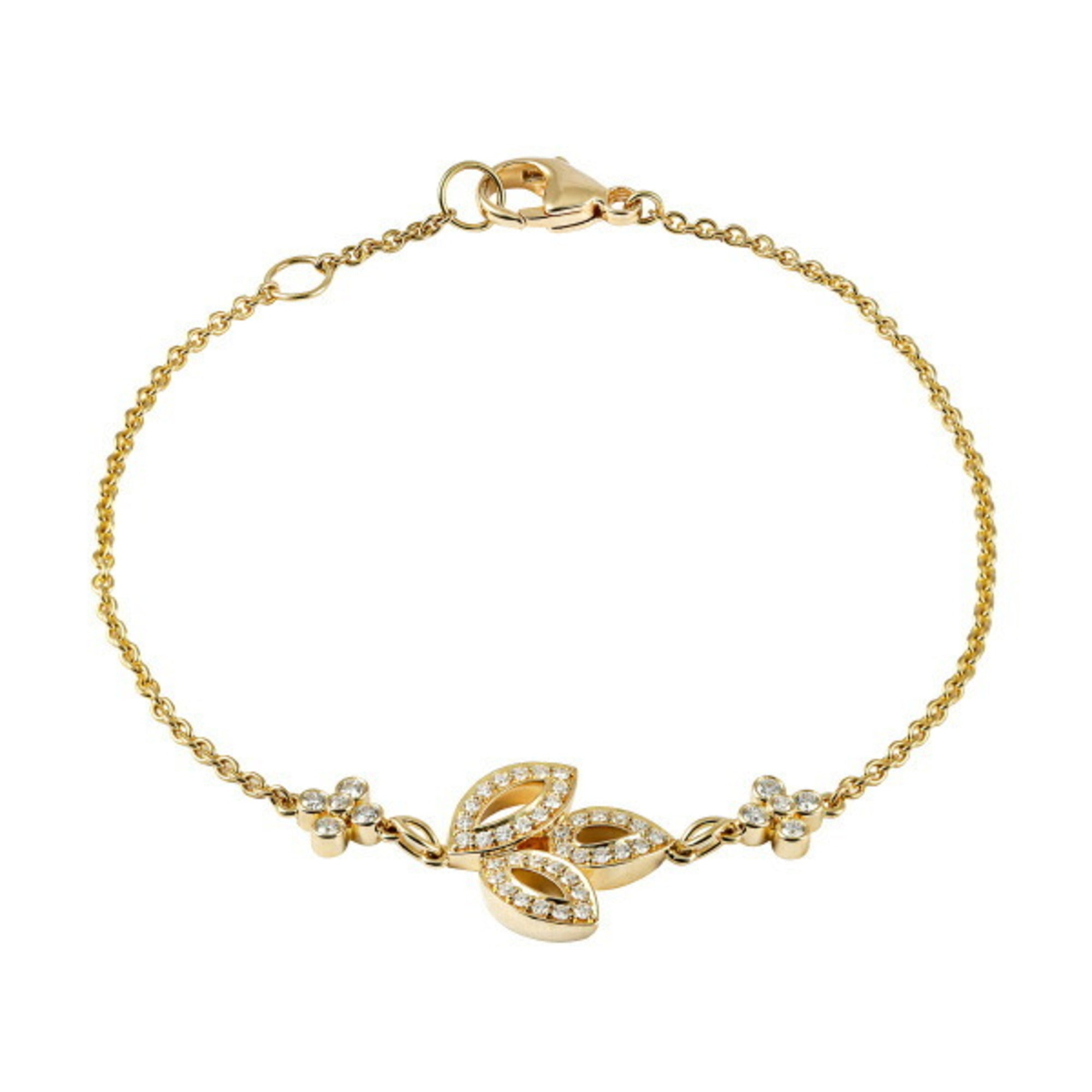 image of HARRY WINSTON Lily Cluster Mini K18YG Yellow Gold Bracelet