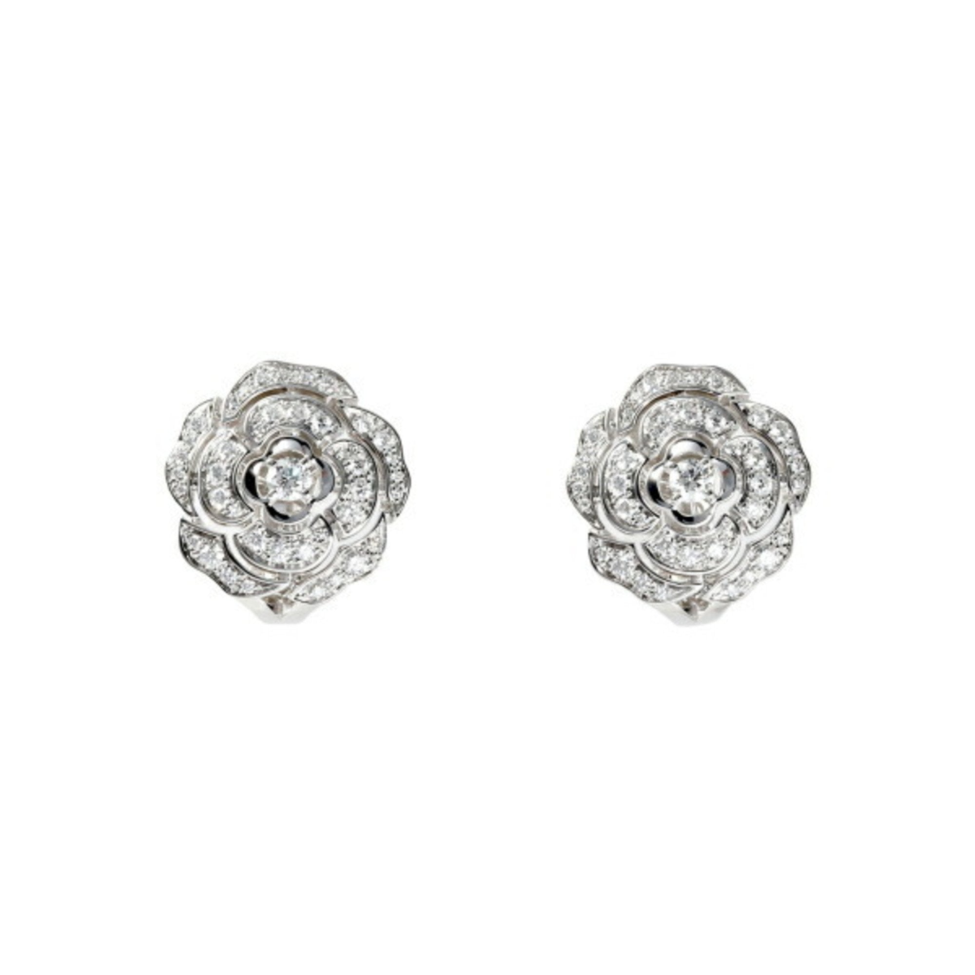 Camellia K18WG Earrings