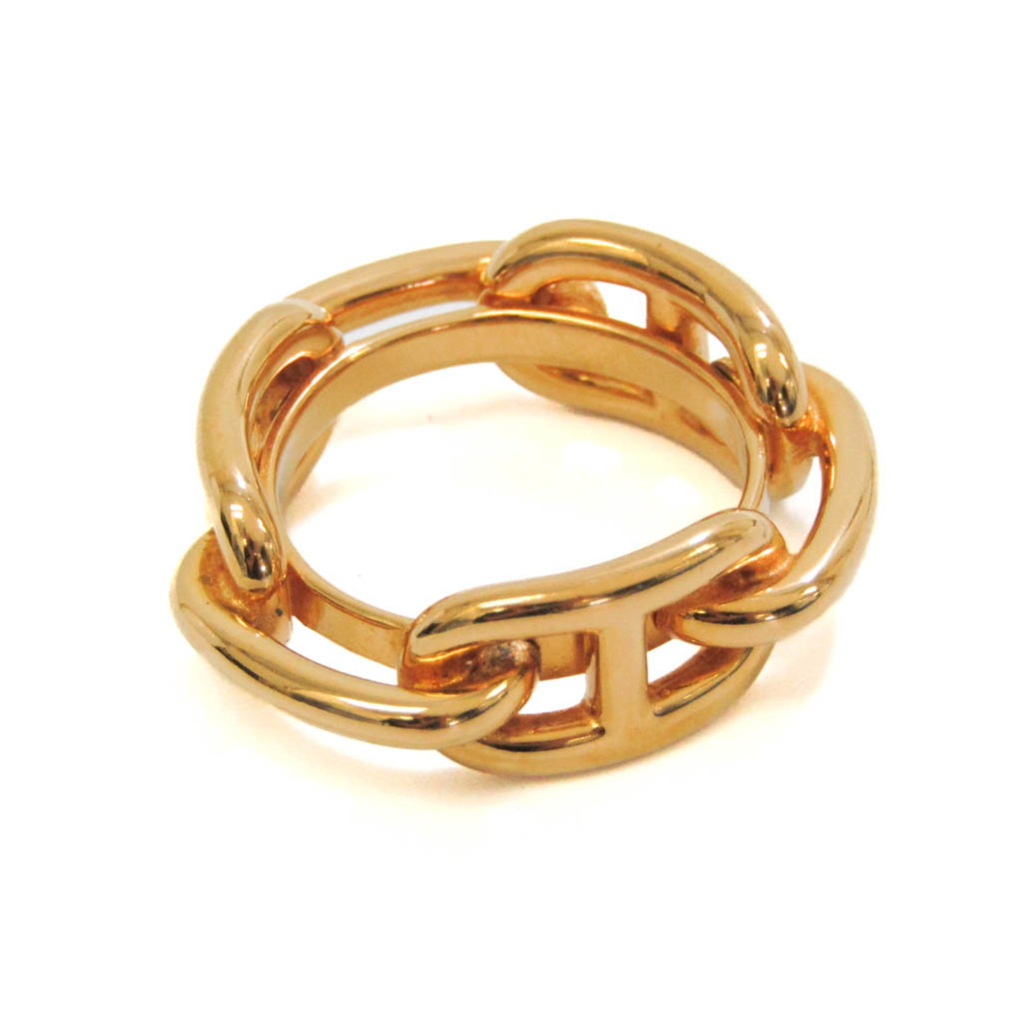 image of HERMES Metal Scarf Ring Gold Lugate Shane Dunkle
