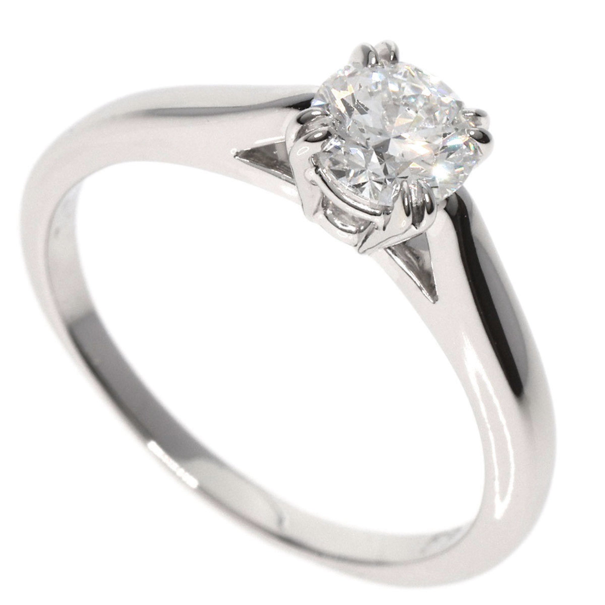 image of HARRY WINSTON Solitaire Diamond F-VVS2-EX Ring Platinum PT950 Women's