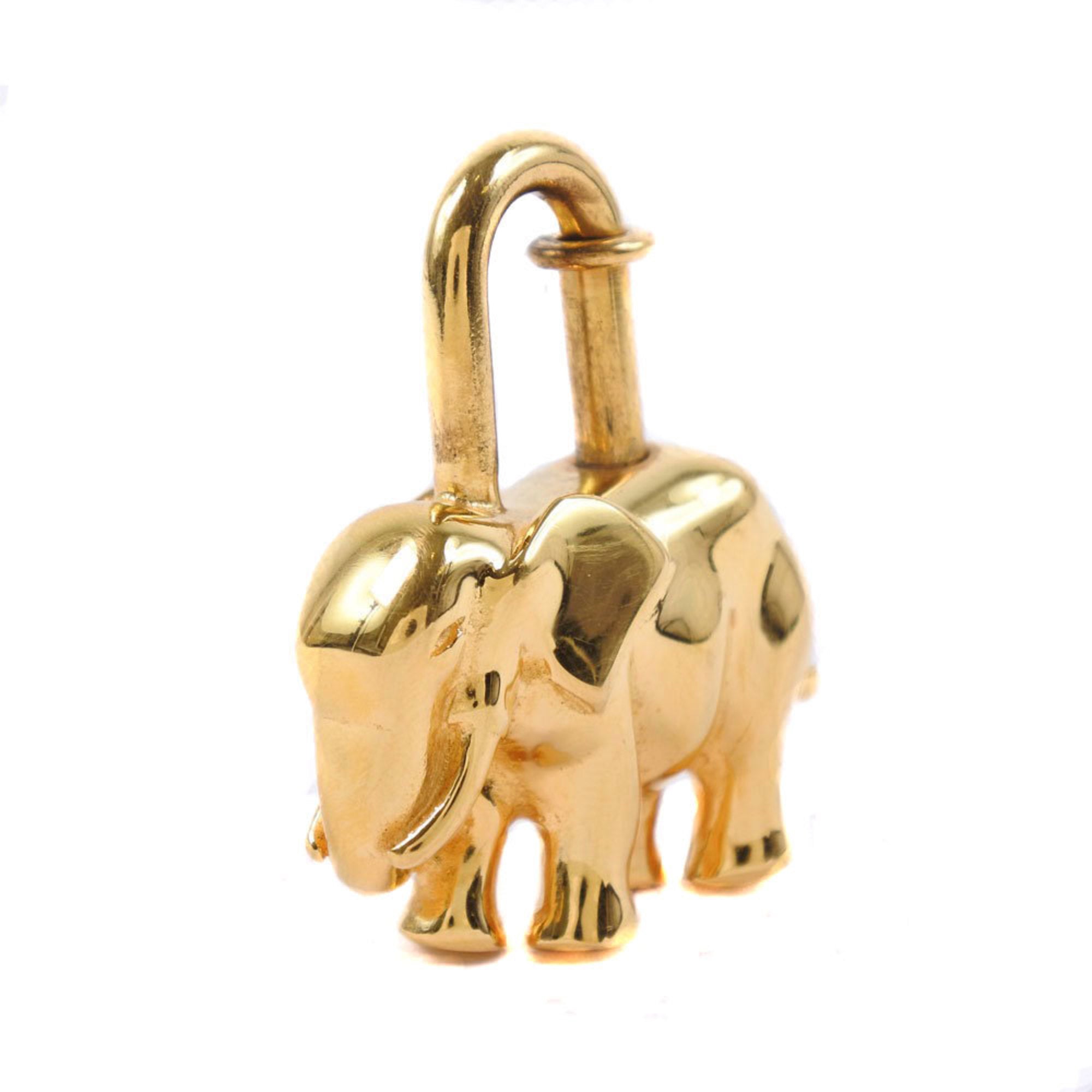 Image of HERMES Elephant Gold-plated Unisex Cadena A-Rank