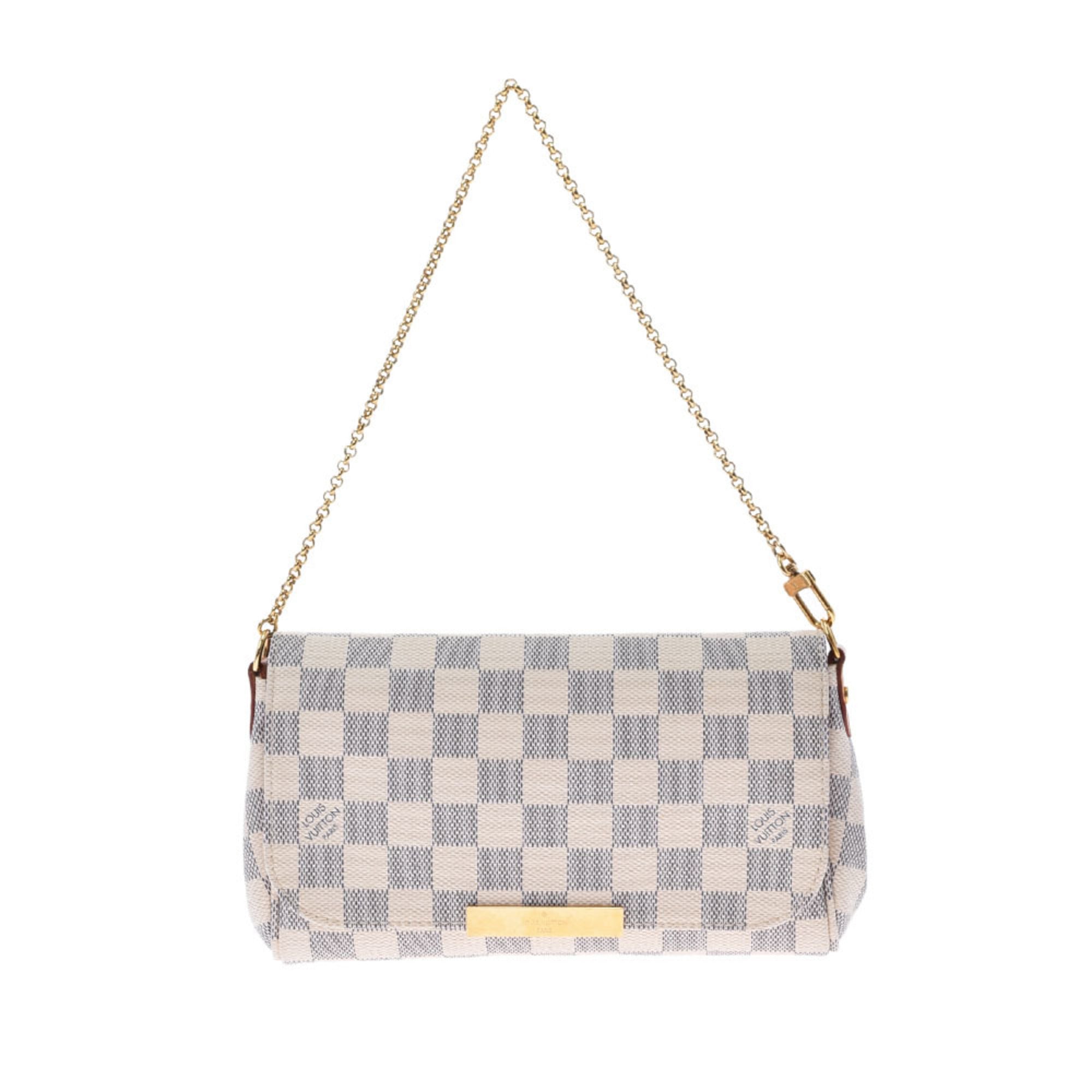 LOUIS VUITTON Damier Azur Favorit PM Shoulder Bag 2way N41277 LV