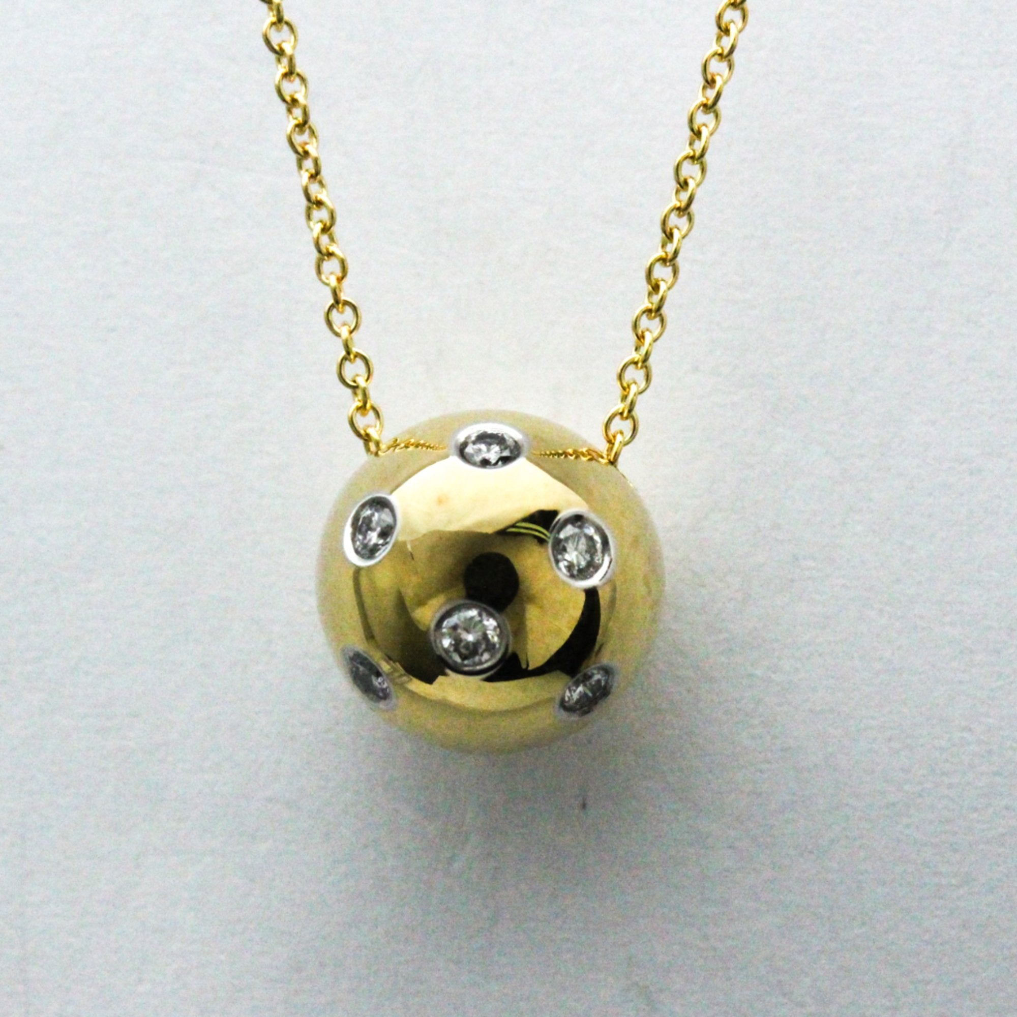 image of TIFFANY Dots Ball Diamond Platinum 950,Yellow Gold [18K] Diamond Men,Women Fashion Pendant Necklace
