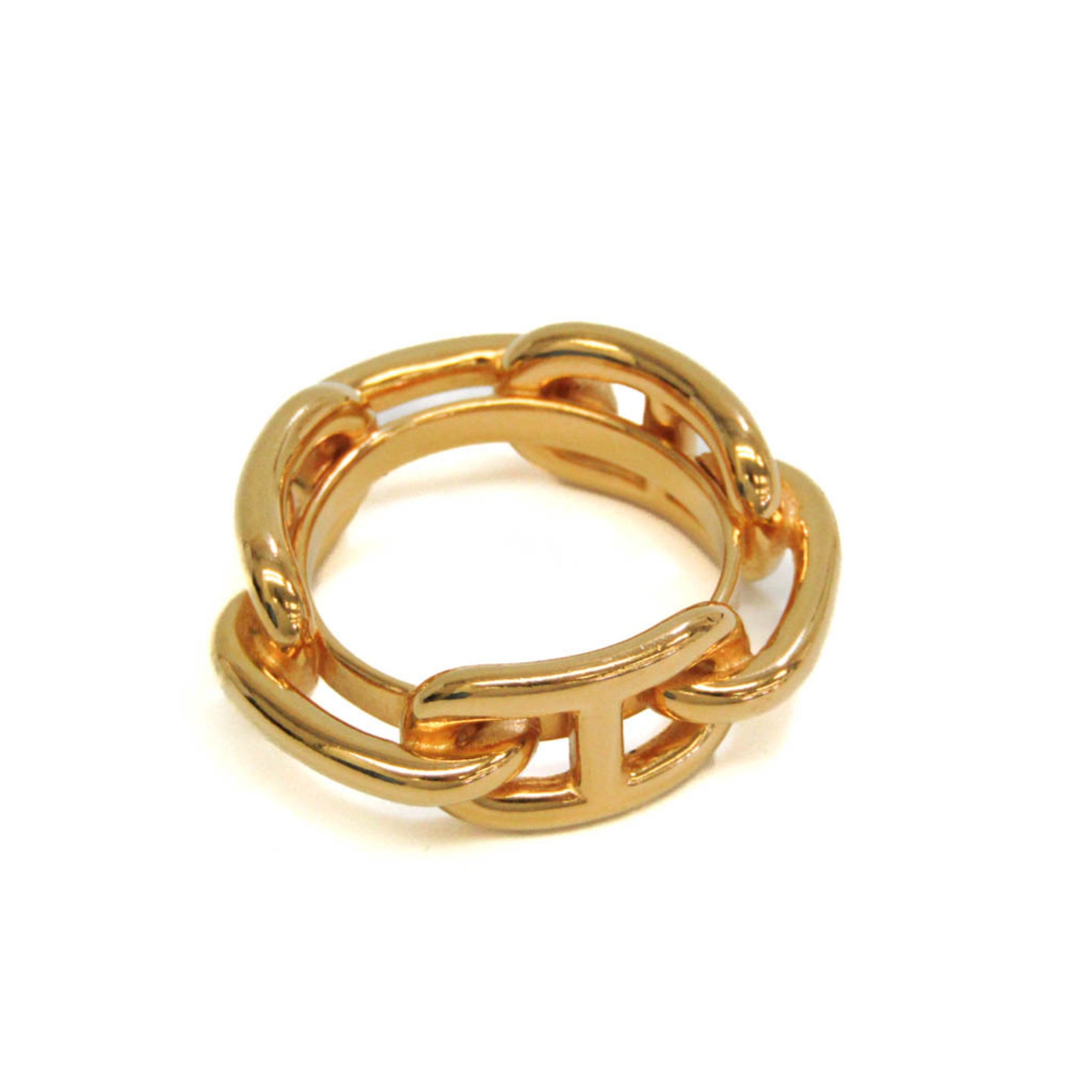 Image of HERMES Metal Scarf Ring Gold Lugate Shane Dunkle