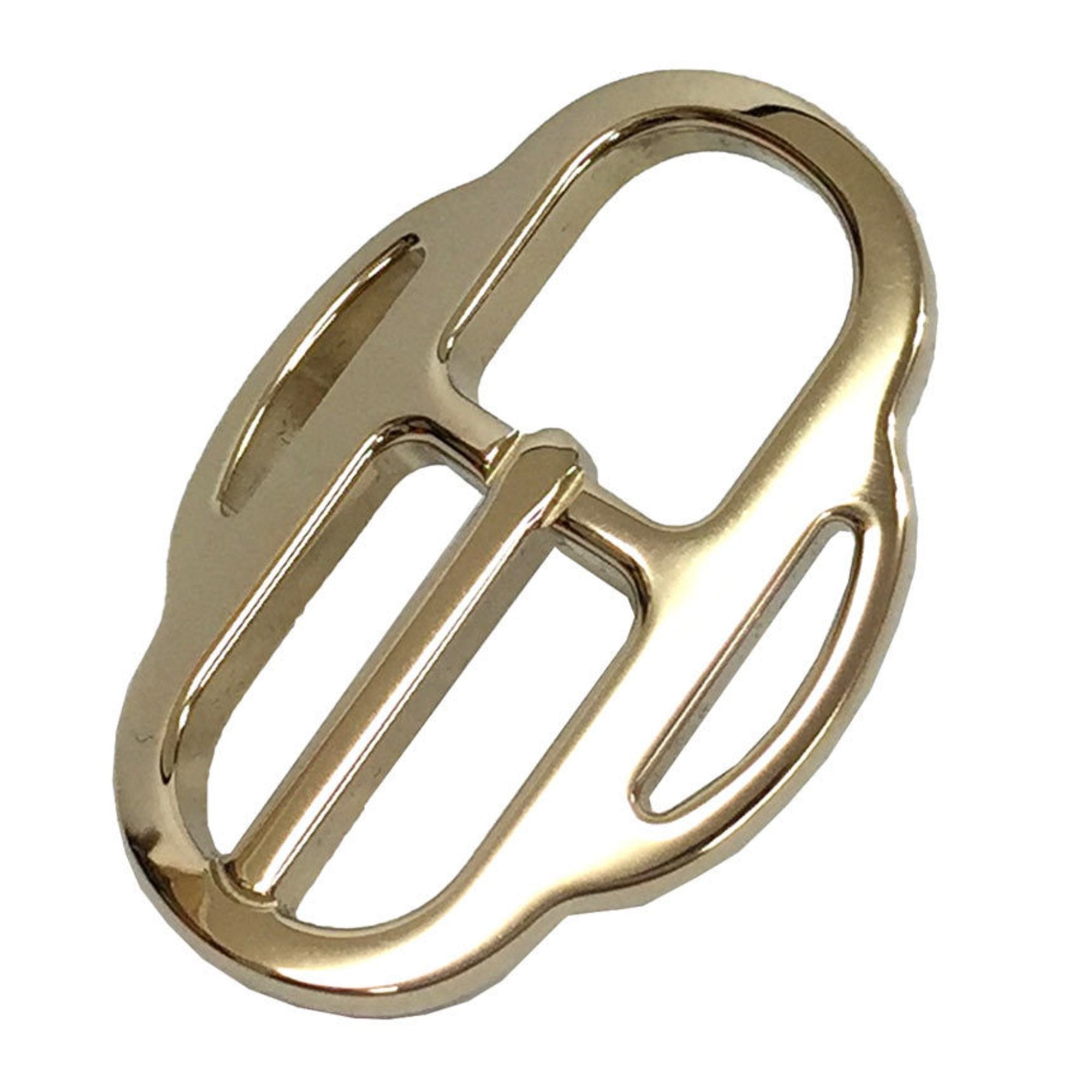 image of HERMES Twilly Buckle Scarf Ring Clasp Gold Color Women's