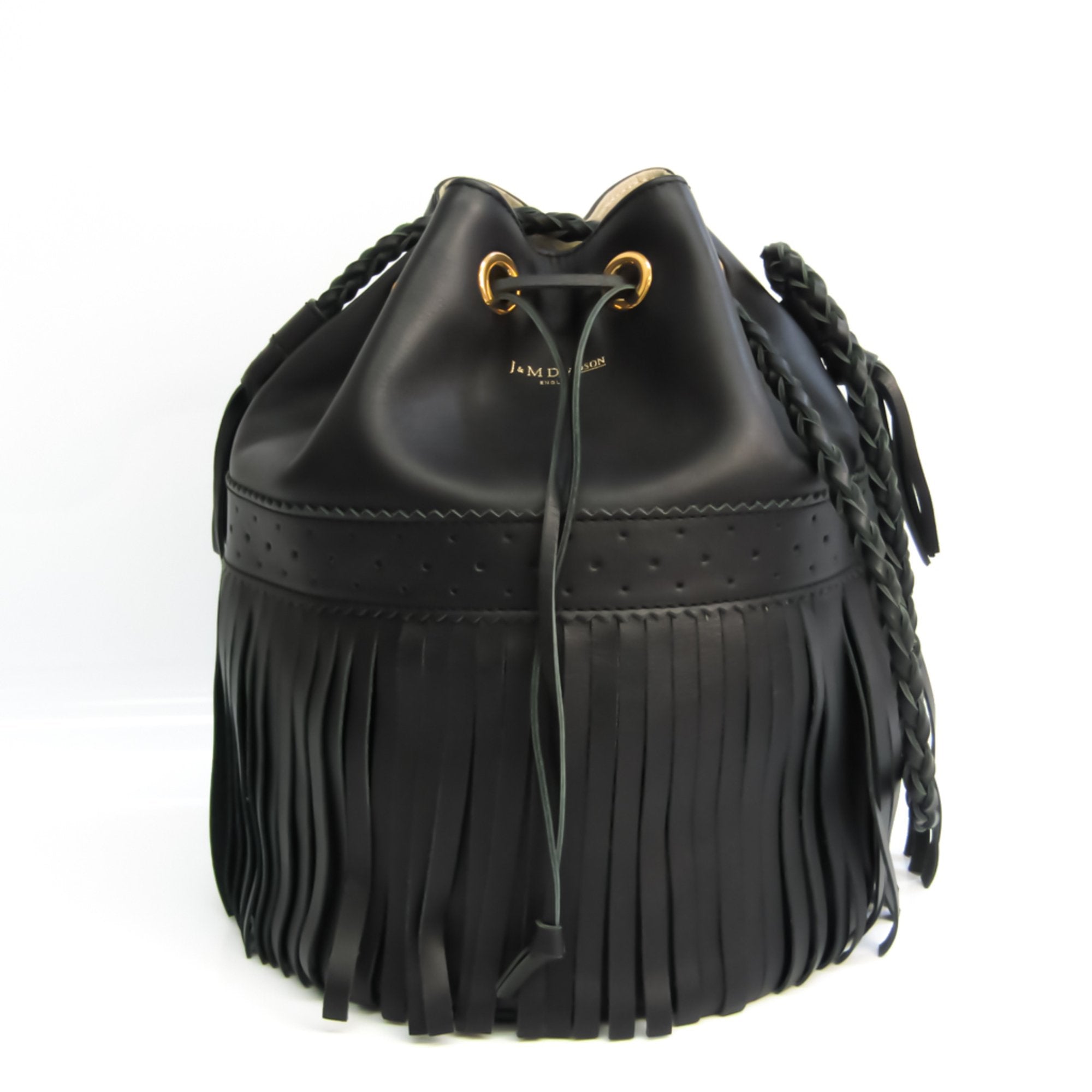 j&m davidson carnival l women's leather shoulder bag black