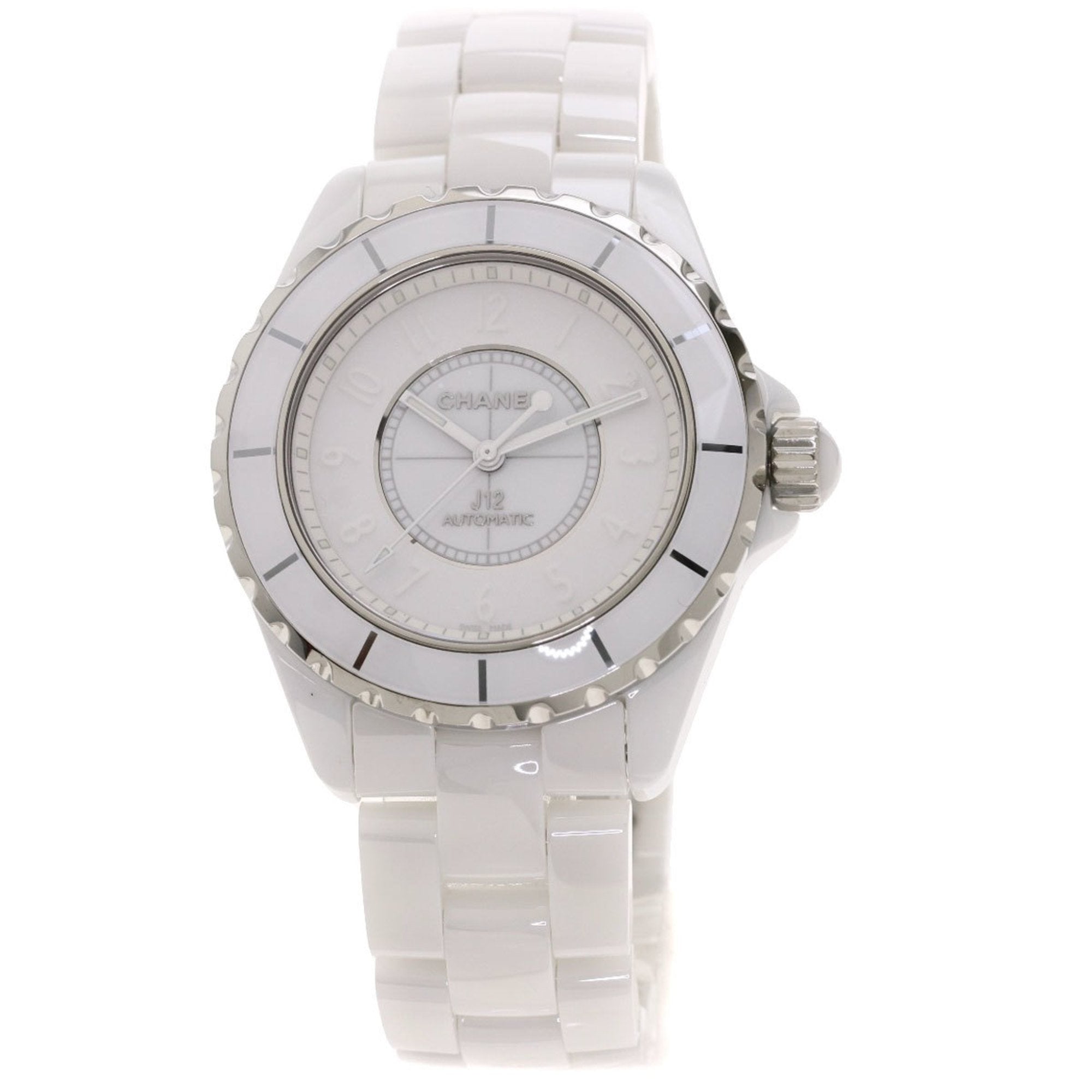 Chanel J12 White Automatic White Dial White Ceramic Watch H0970   WatchGuyNYC