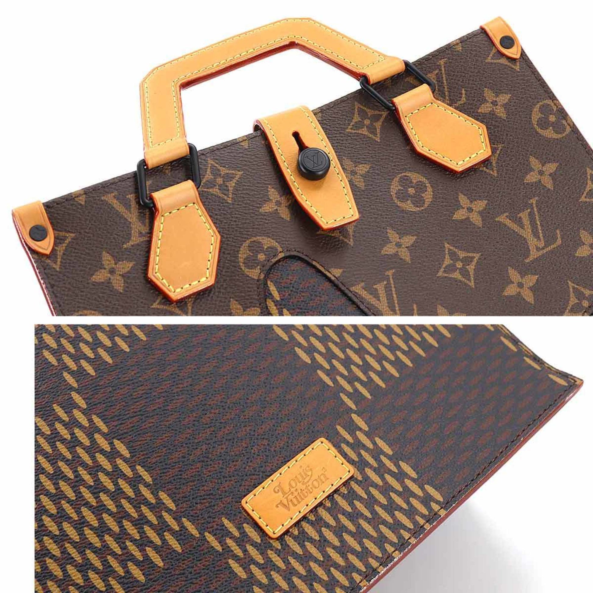 Louis Vuitton x Nigo Tote Damier Ebene Giant Mini Brown in Coated Canvas  with Black-tone - US