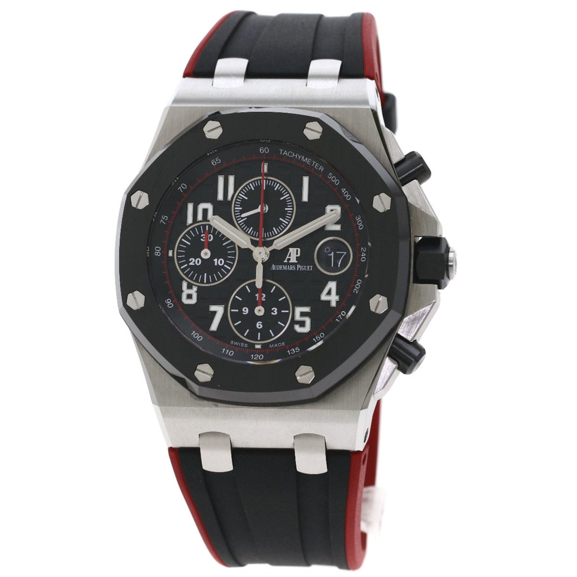 Image of Audemars Piguet 26470 SO.OO.A002CA.01 Royal Oak Offshore Watch Stainless Steel / Rubber Men's AUDEM