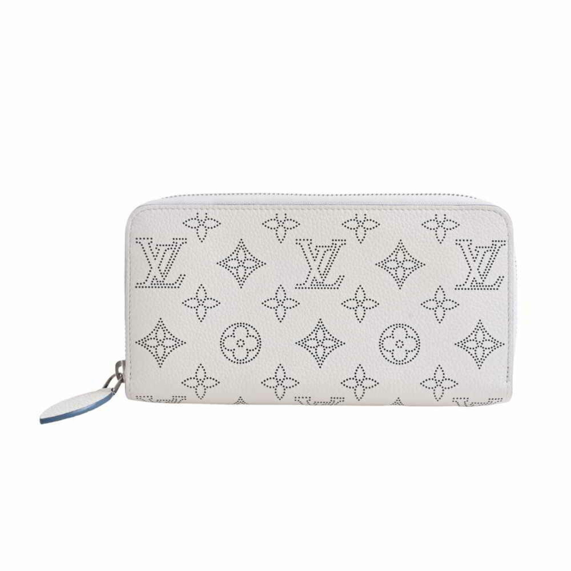 Louis Vuitton Mahina Zippy Round Long Wallet White Blue Leather, Blue, White  Rewards - Monetha