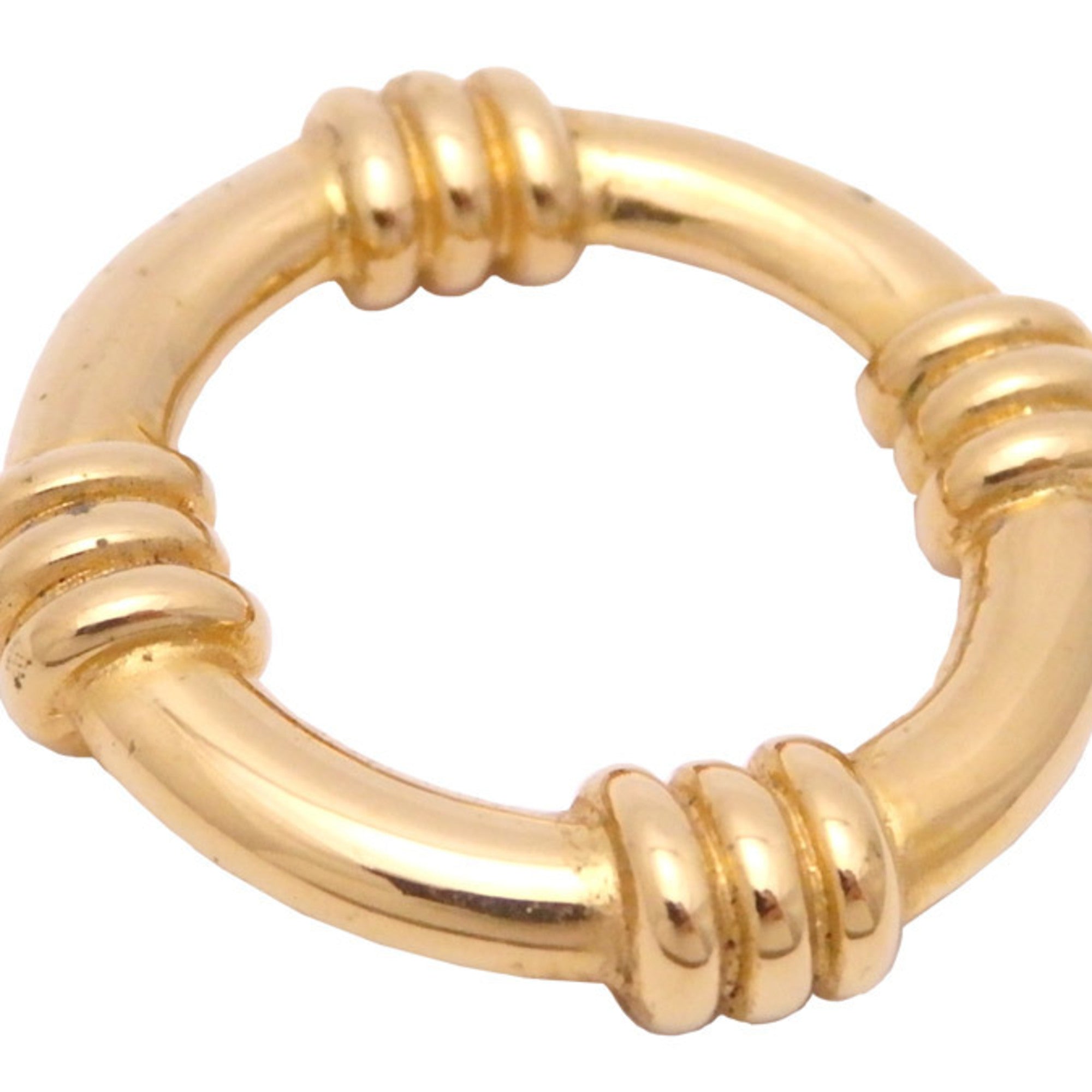 image of HERMES scarf ring metal gold unisex