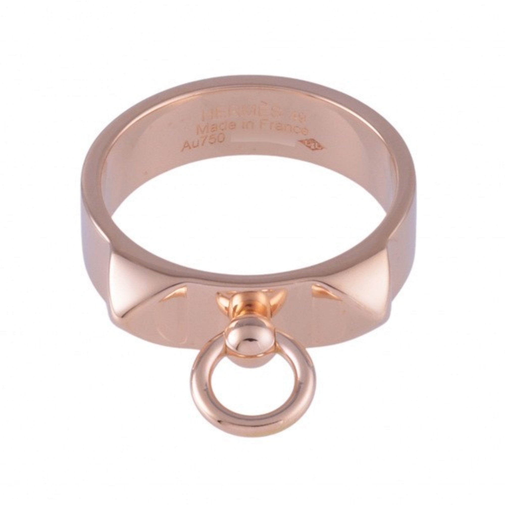 Image of HERMES Collier Ethian PM Ring K18PG Pink Gold