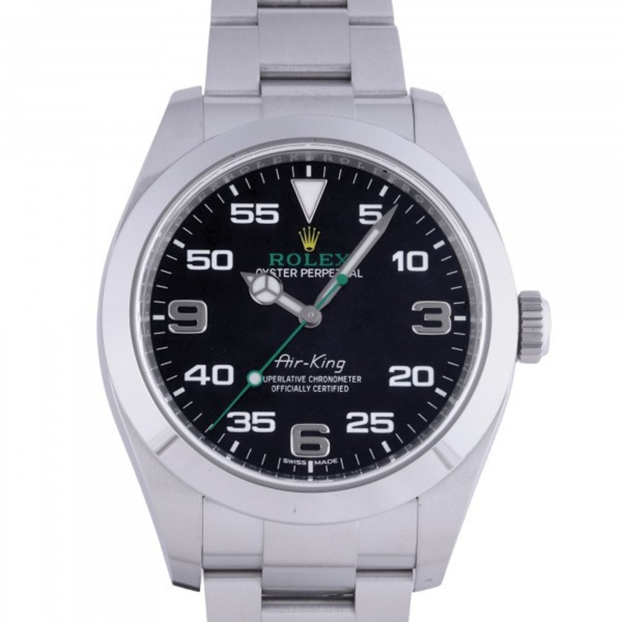 image of ROLEX Air King 116900 black dial watch men