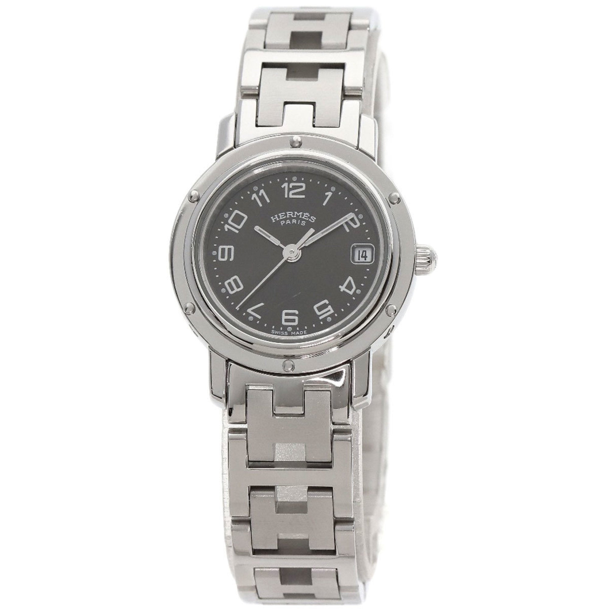 Image of HERMES CL4.210 Clipper Watch Stainless Steel/SS Ladies