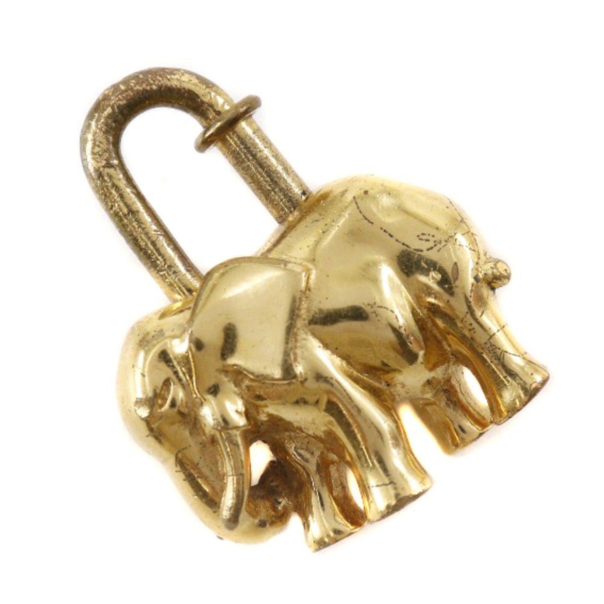 image of HERMES Elephant Cadena Gold Plated Made in France Unisex