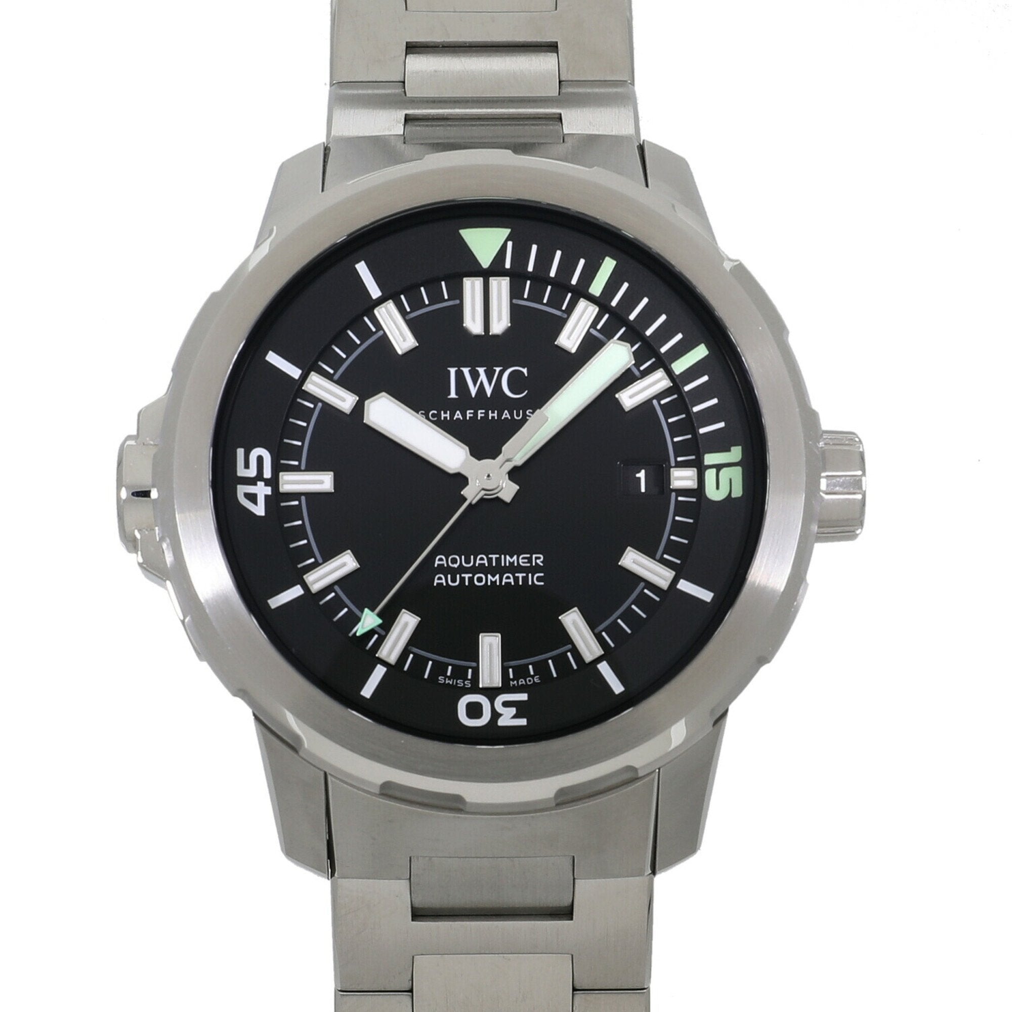 image of IWC Aquatimer Automatic IW329002 Black Men's Watch I7682