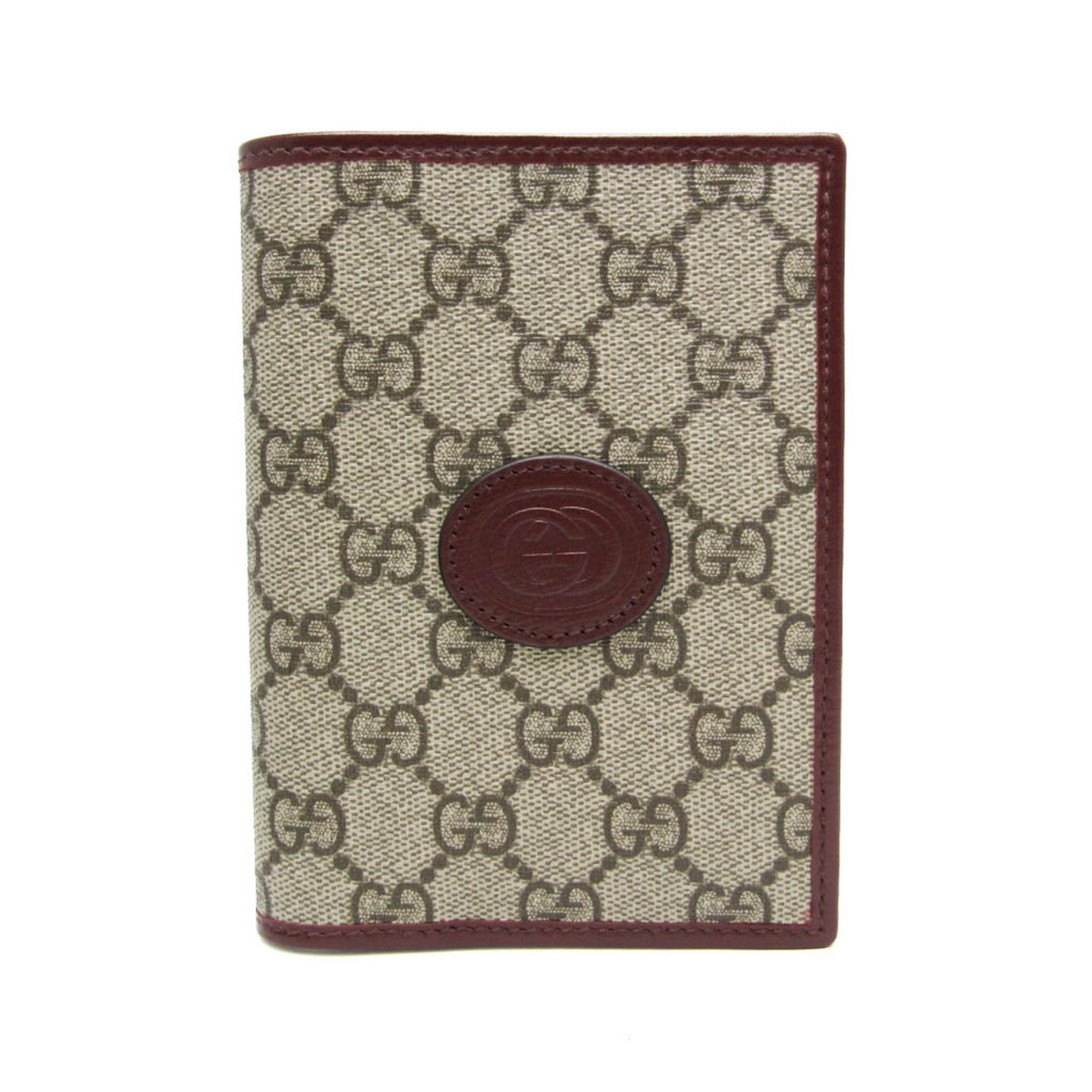 With Interlocking G GG 724562 PVC Leather Passport Cover