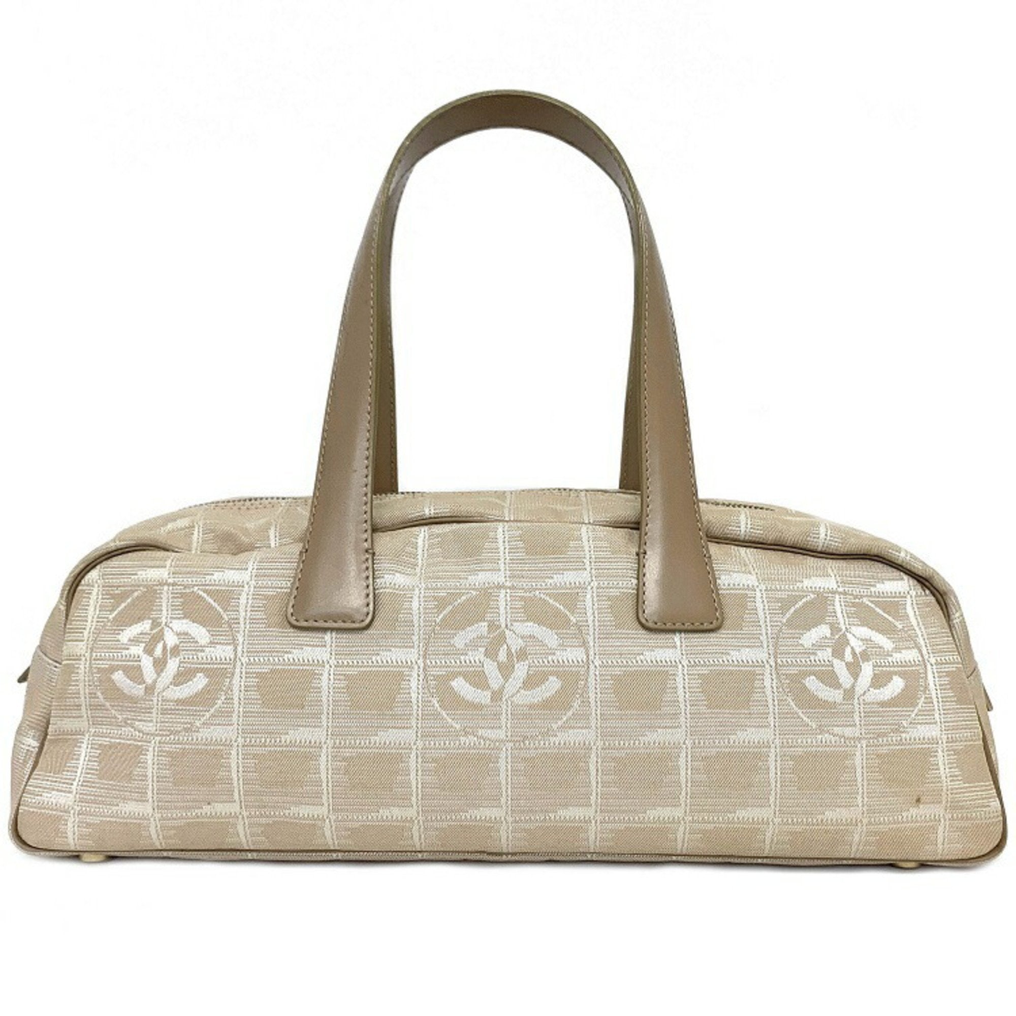 CHANEL Vintage Leather and textile Boston bag  Bukowskis