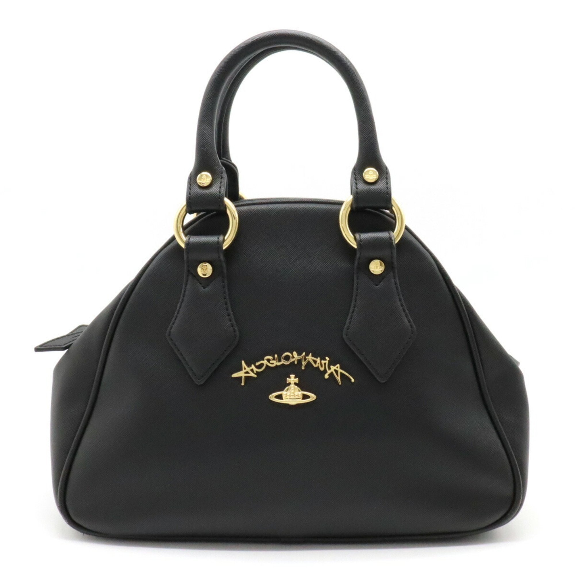 Anglomania Orb Handbag Leather Black