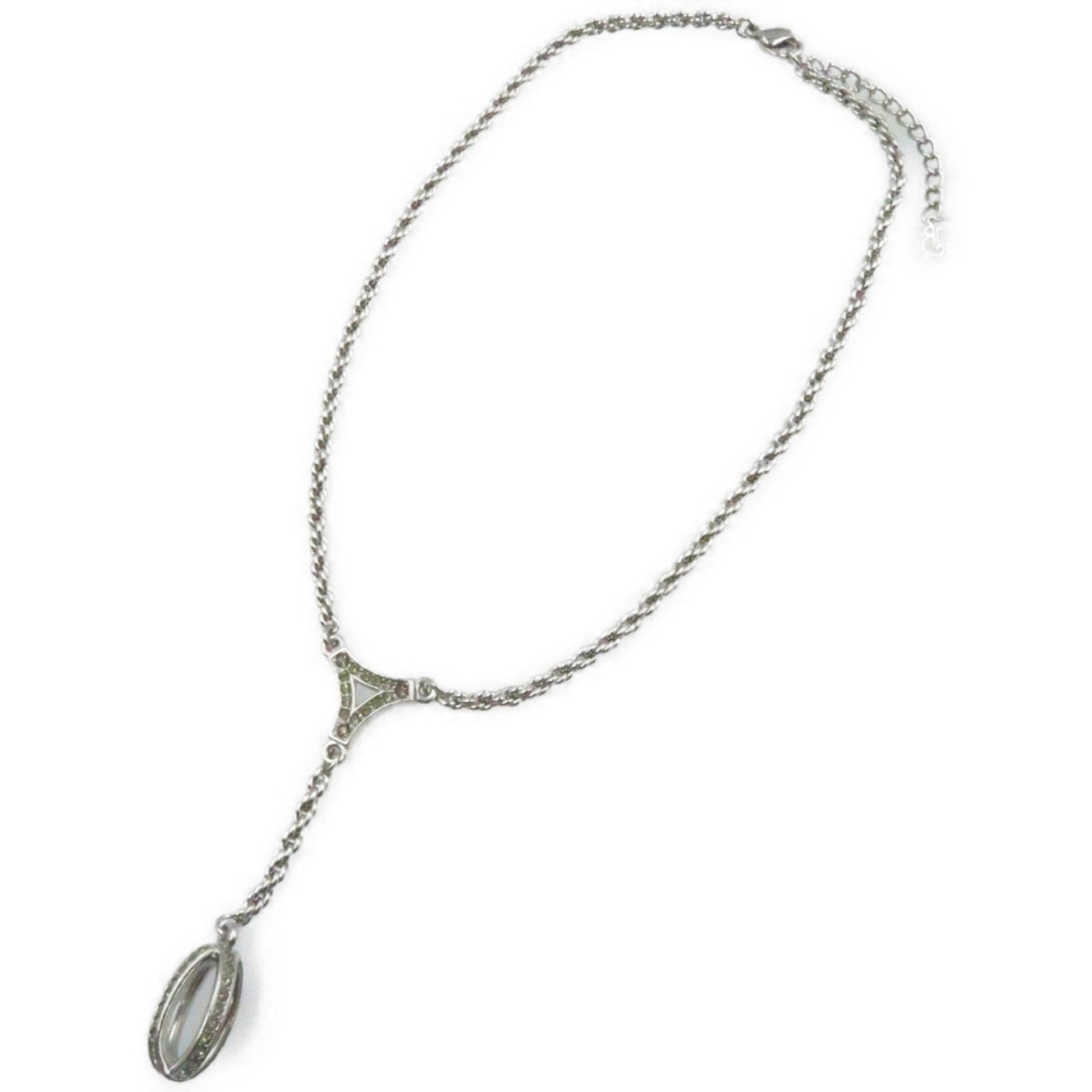 Burberry Stone Silver Plated Necklace 0225 BURBERRY