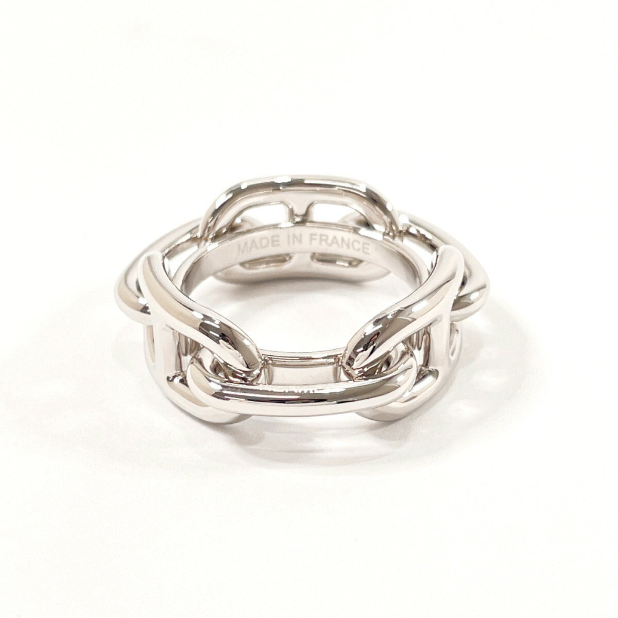 image of HERMES Chaine d'Ancre New Muffler Ring Metal  Unisex Silver